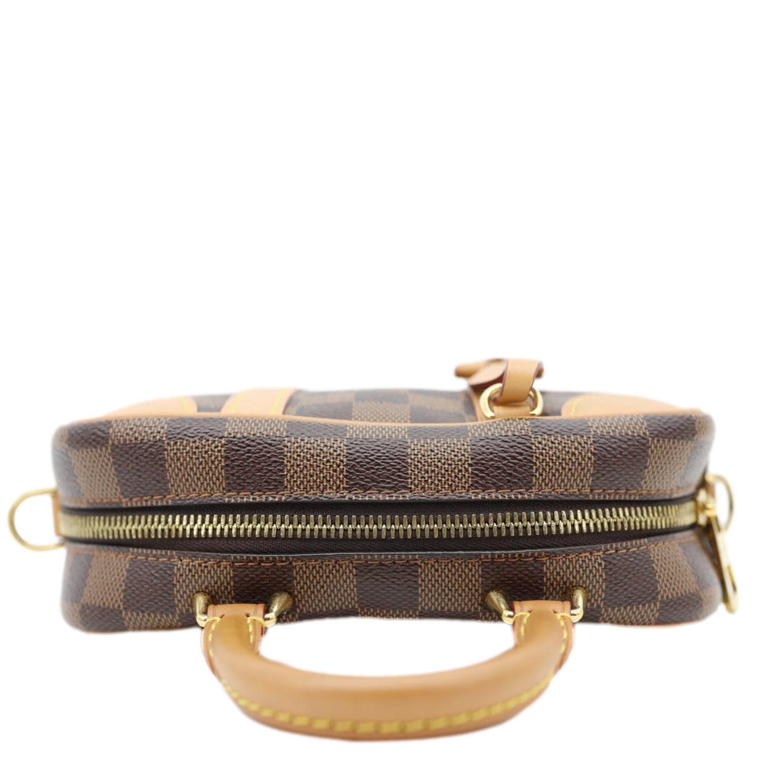 LOUIS VUITTON Valisette Souple BB Damier Ebene Shoulder Bag Brown