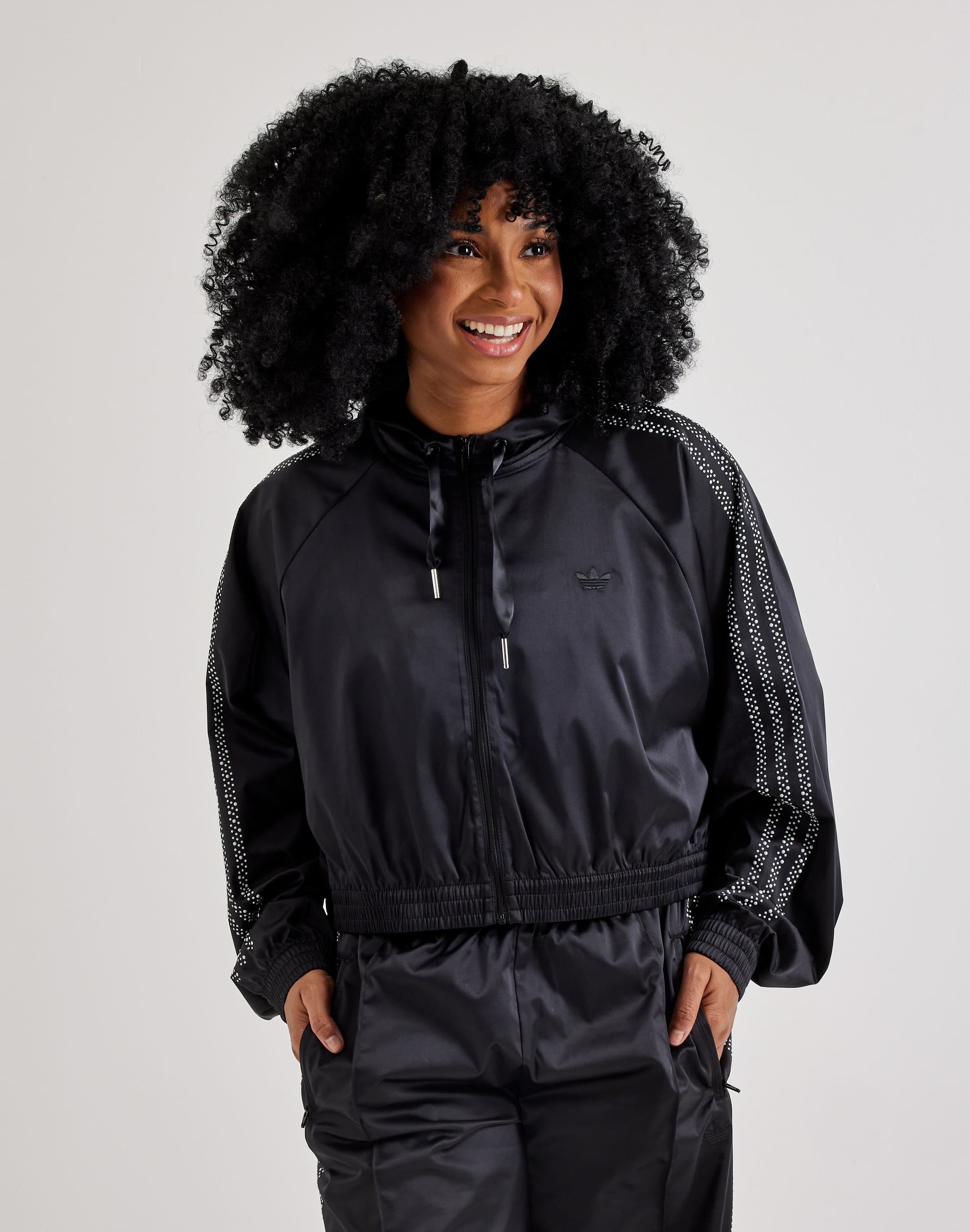 adidas Pearl Cropped Full - Zip Hoodie