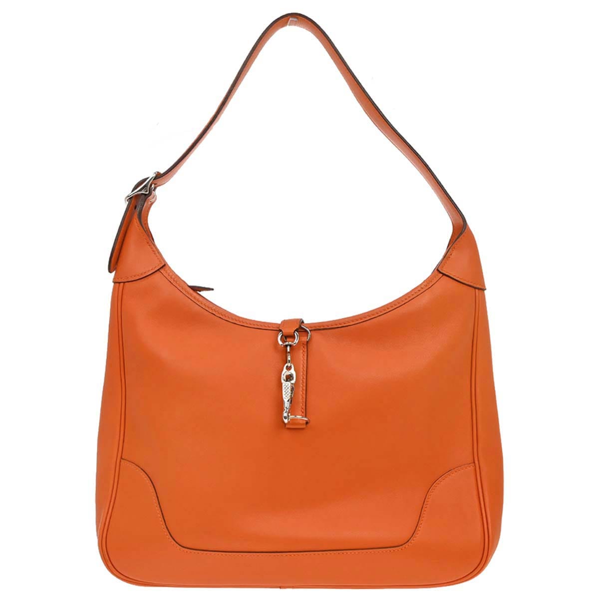 Hermes 2006 Orange Swift Trim 31 Shoulder Bag