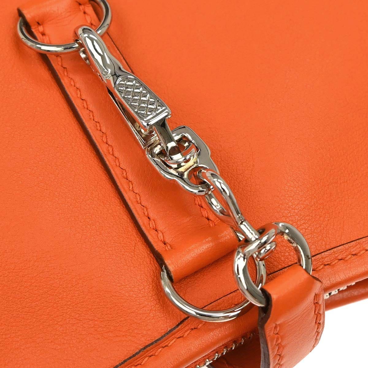 Hermes 2006 Orange Swift Trim 31 Shoulder Bag