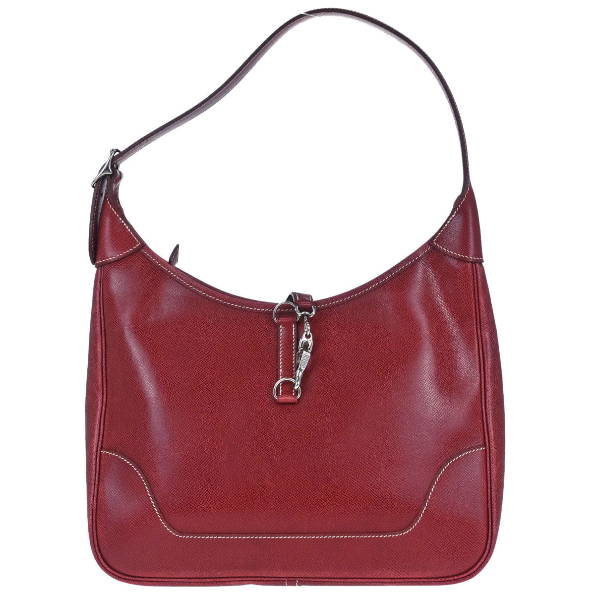 Hermes 2001 Rouge H Lisse Trim 31 Shoulder Bag