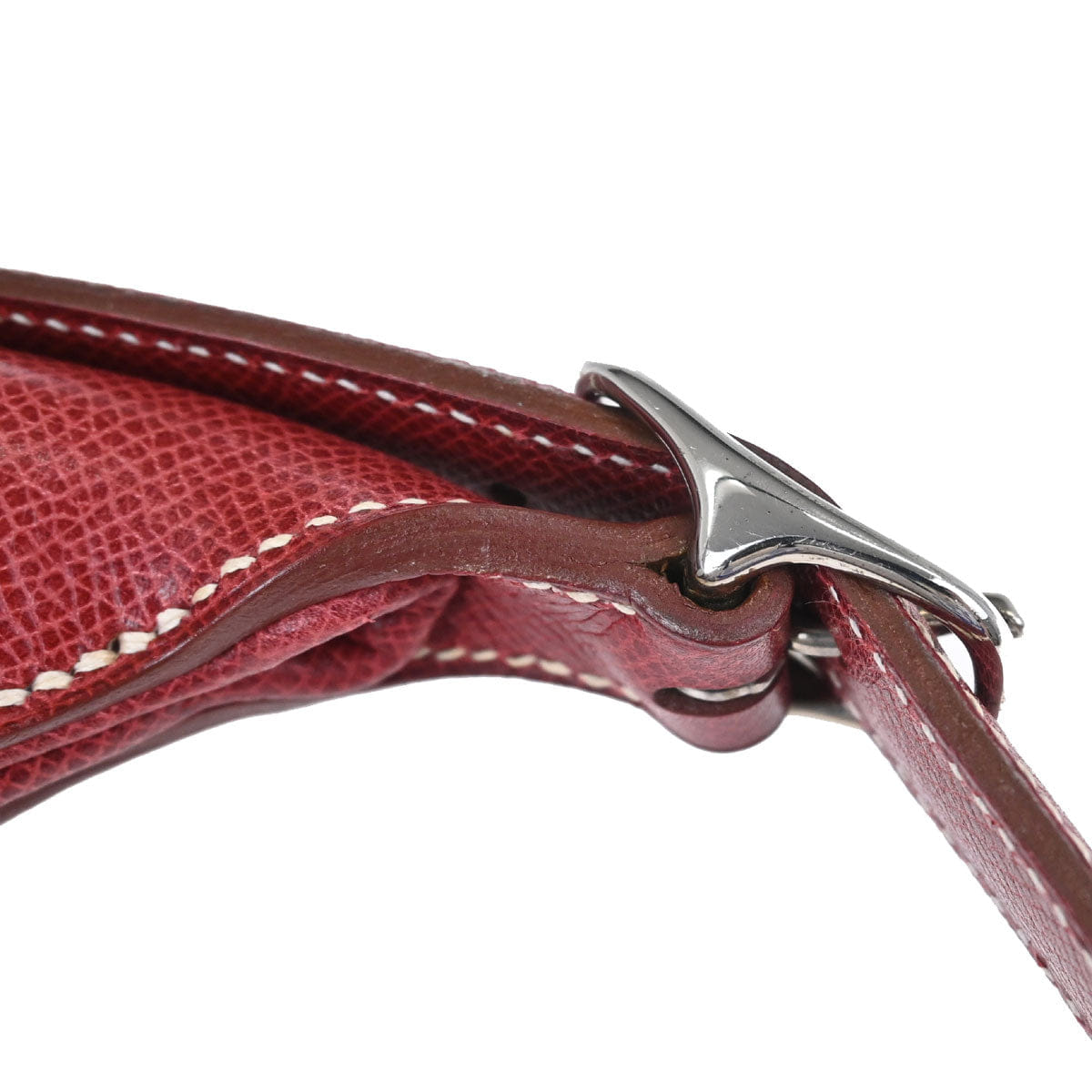 Hermes 2001 Rouge H Lisse Trim 31 Shoulder Bag