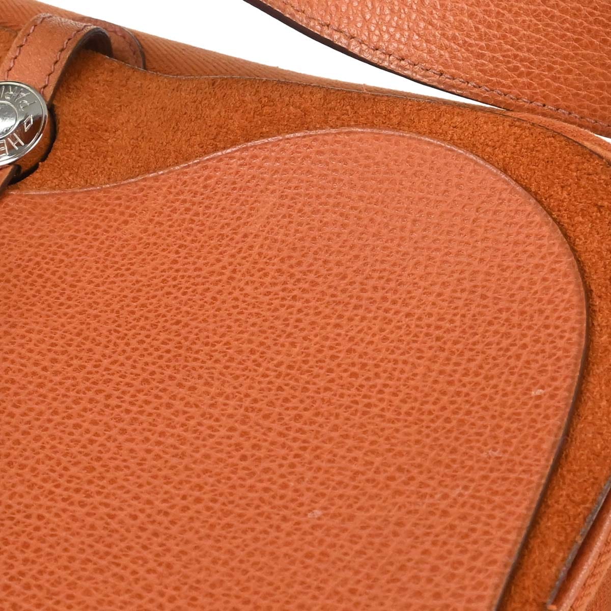 Hermes 2005 Potiron Chevron Vache Liegee Sac Colorado MM Shoulder Bag