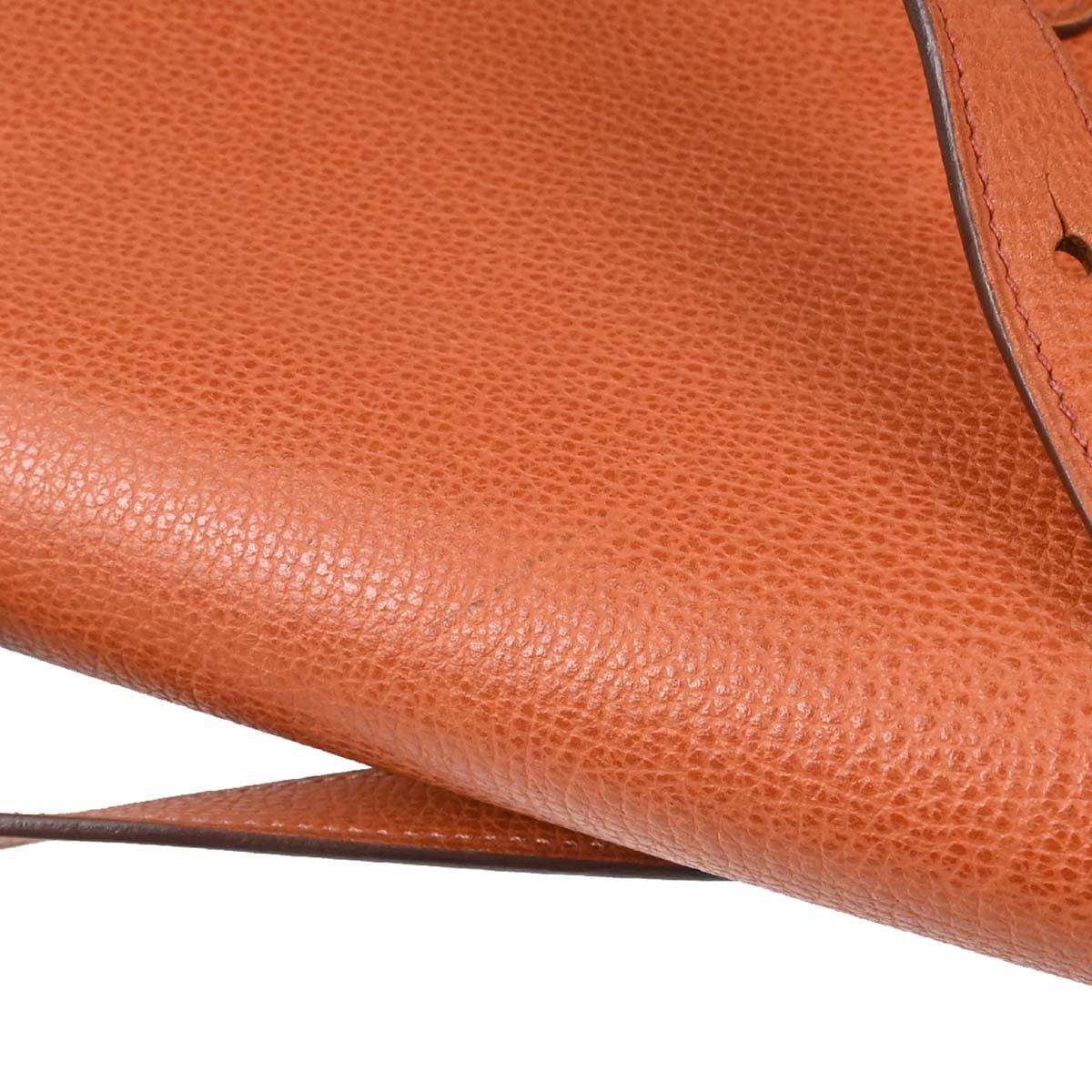 Hermes 2005 Potiron Chevron Vache Liegee Sac Colorado MM Shoulder Bag