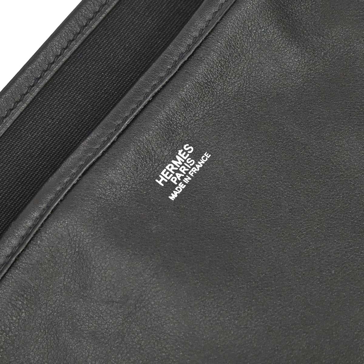 Hermes Black Swift Toile Officier Mrs. Hippie Shoulder Bag