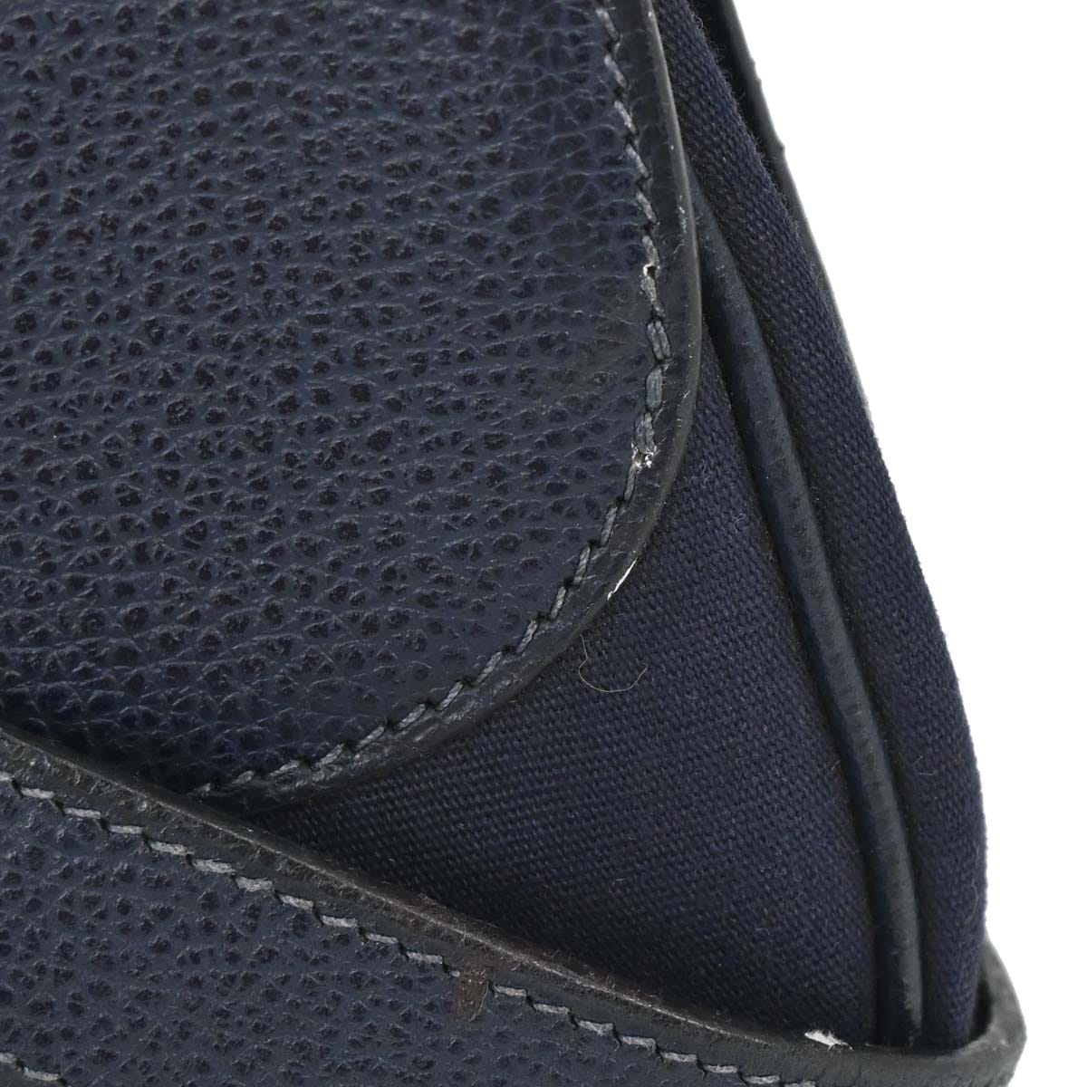Hermes Navy Toile Officier Vache Liegee Sac Colorado PM Shoulder Bag