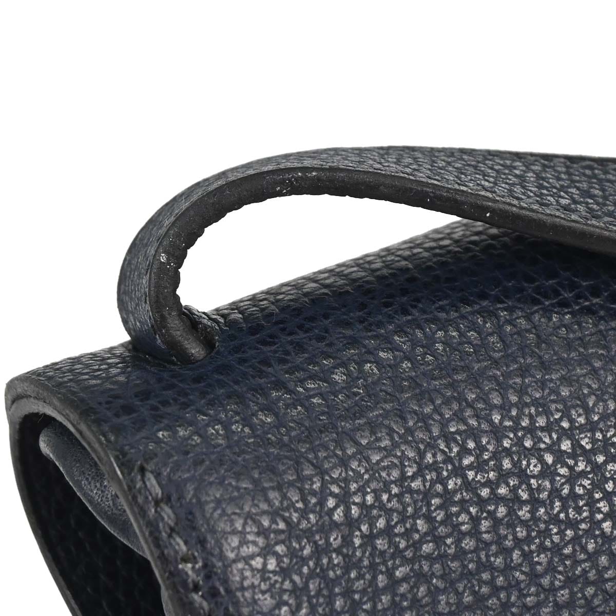 Hermes Navy Toile Officier Vache Liegee Sac Colorado PM Shoulder Bag