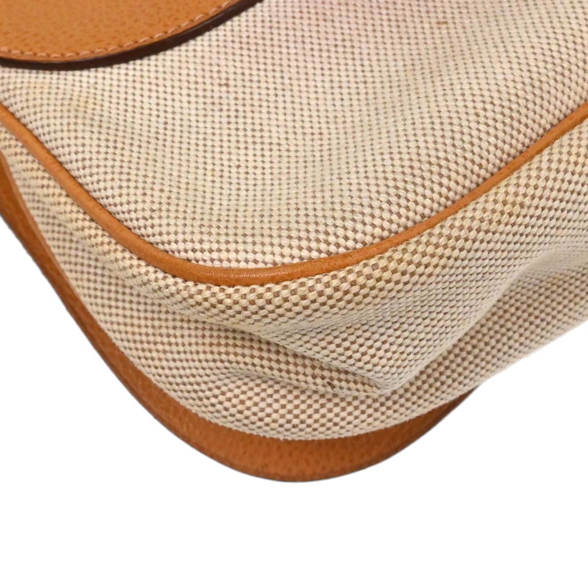 Hermes Natural Toile H Vache Liegee Sac Colorado MM Shoulder Bag