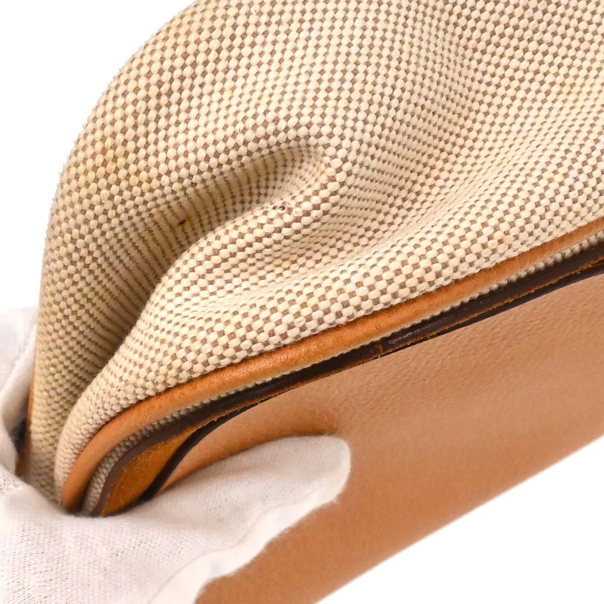 Hermes Natural Toile H Vache Liegee Sac Colorado MM Shoulder Bag