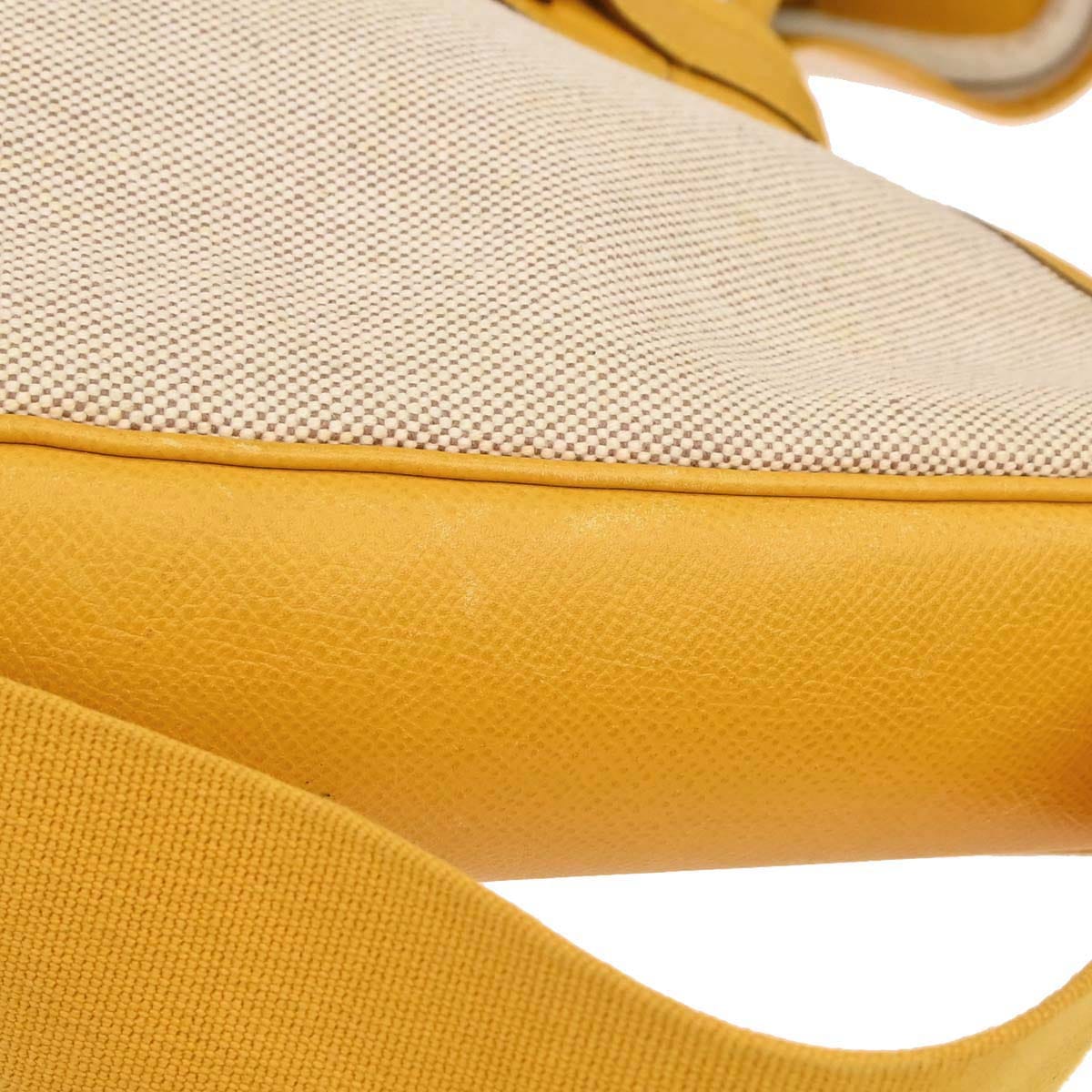 Hermes Beige Jaune Toile H Tsako Shoulder Bag