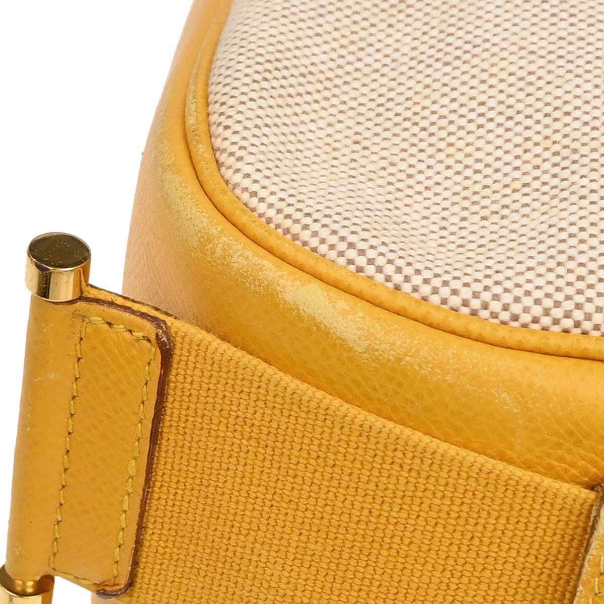 Hermes Beige Jaune Toile H Tsako Shoulder Bag