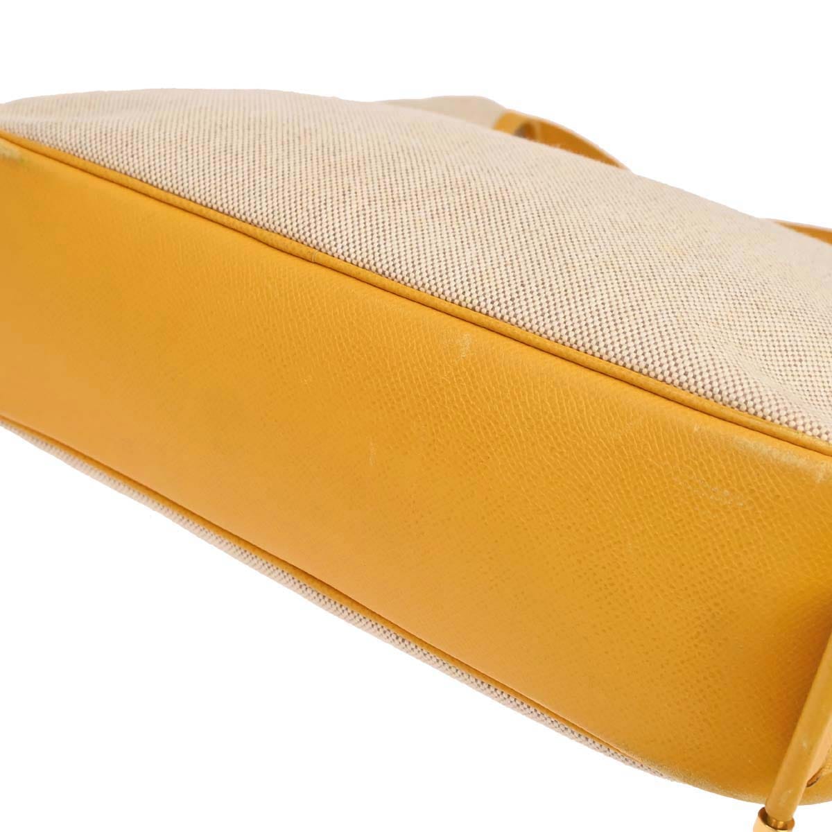Hermes Beige Jaune Toile H Tsako Shoulder Bag
