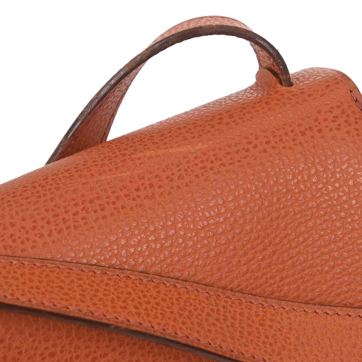 Hermes Potiron Toile Vache Liegee Sac Colorado PM Shoulder Bag