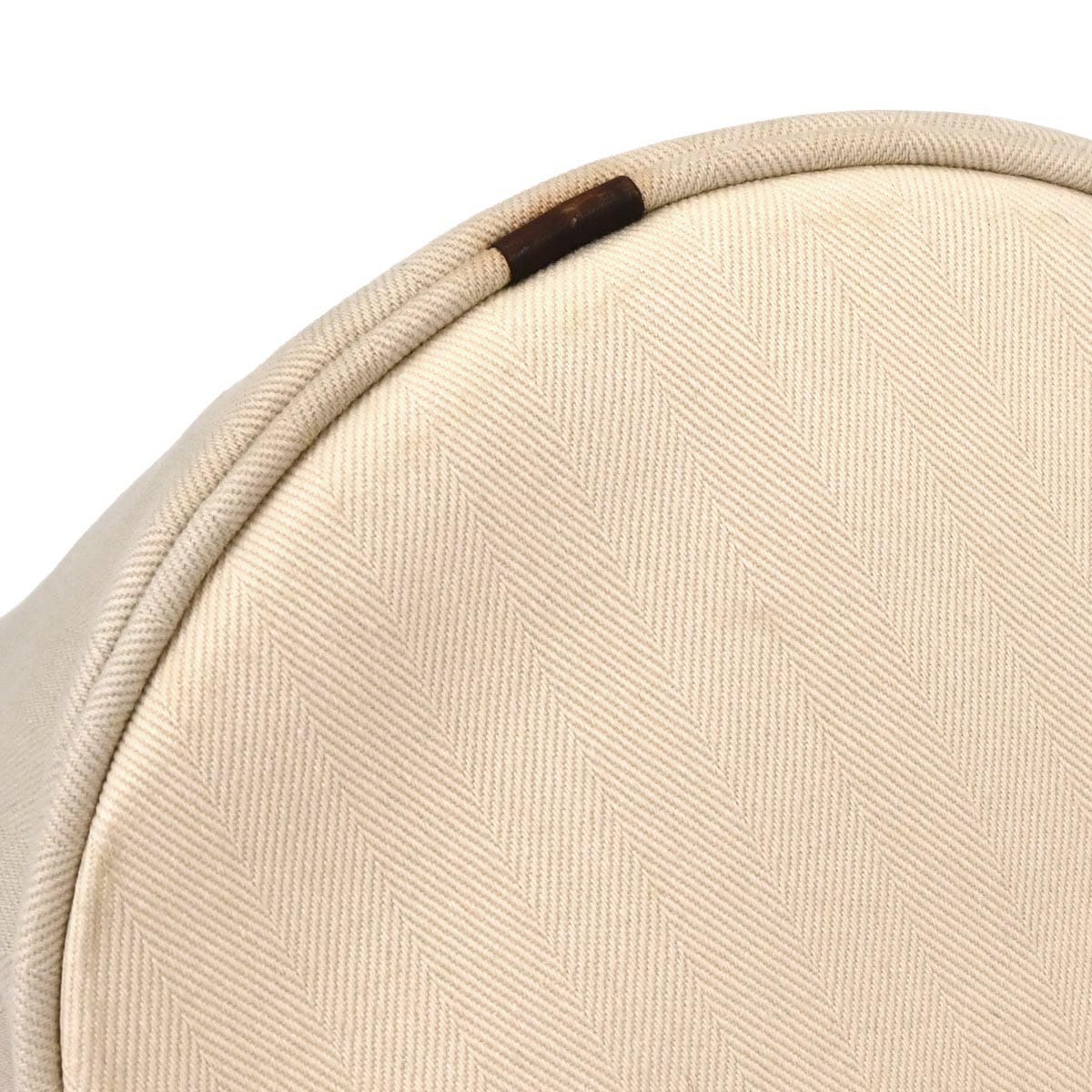Hermes Beige Toile Chevron Sac de Pansage Bucket Shoulder Bag