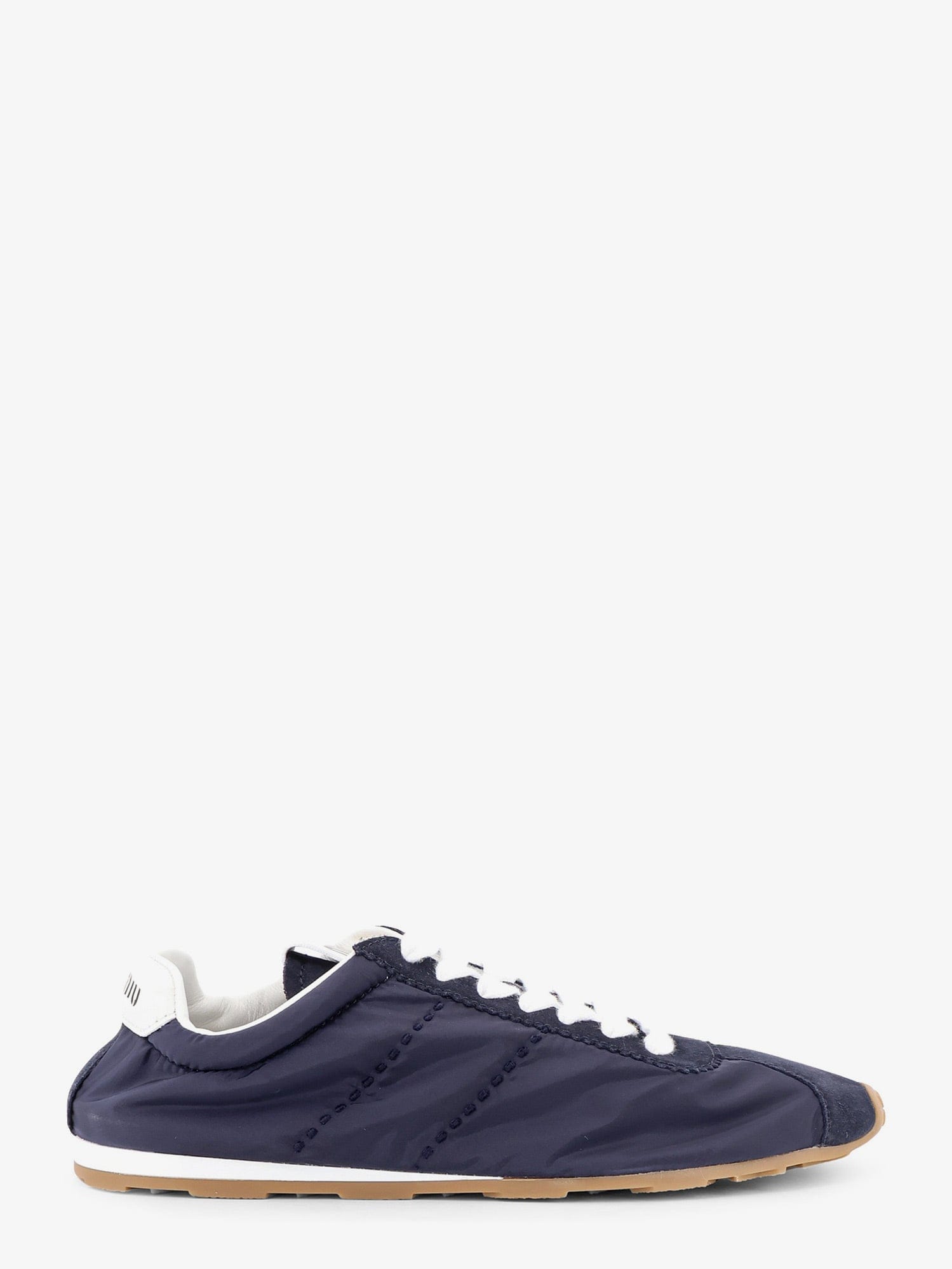 MIU MIU Nylon and suede sneakers