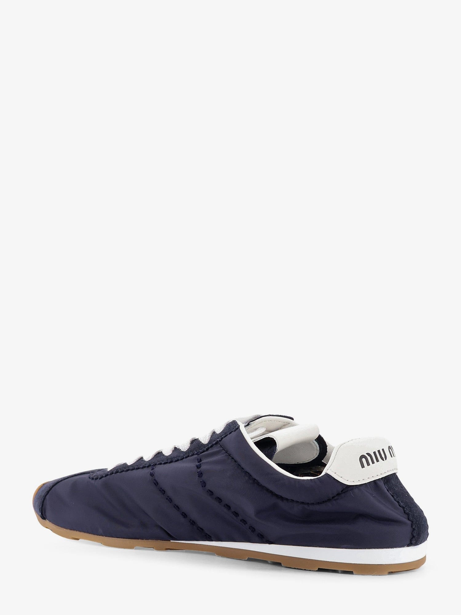 MIU MIU Nylon and suede sneakers