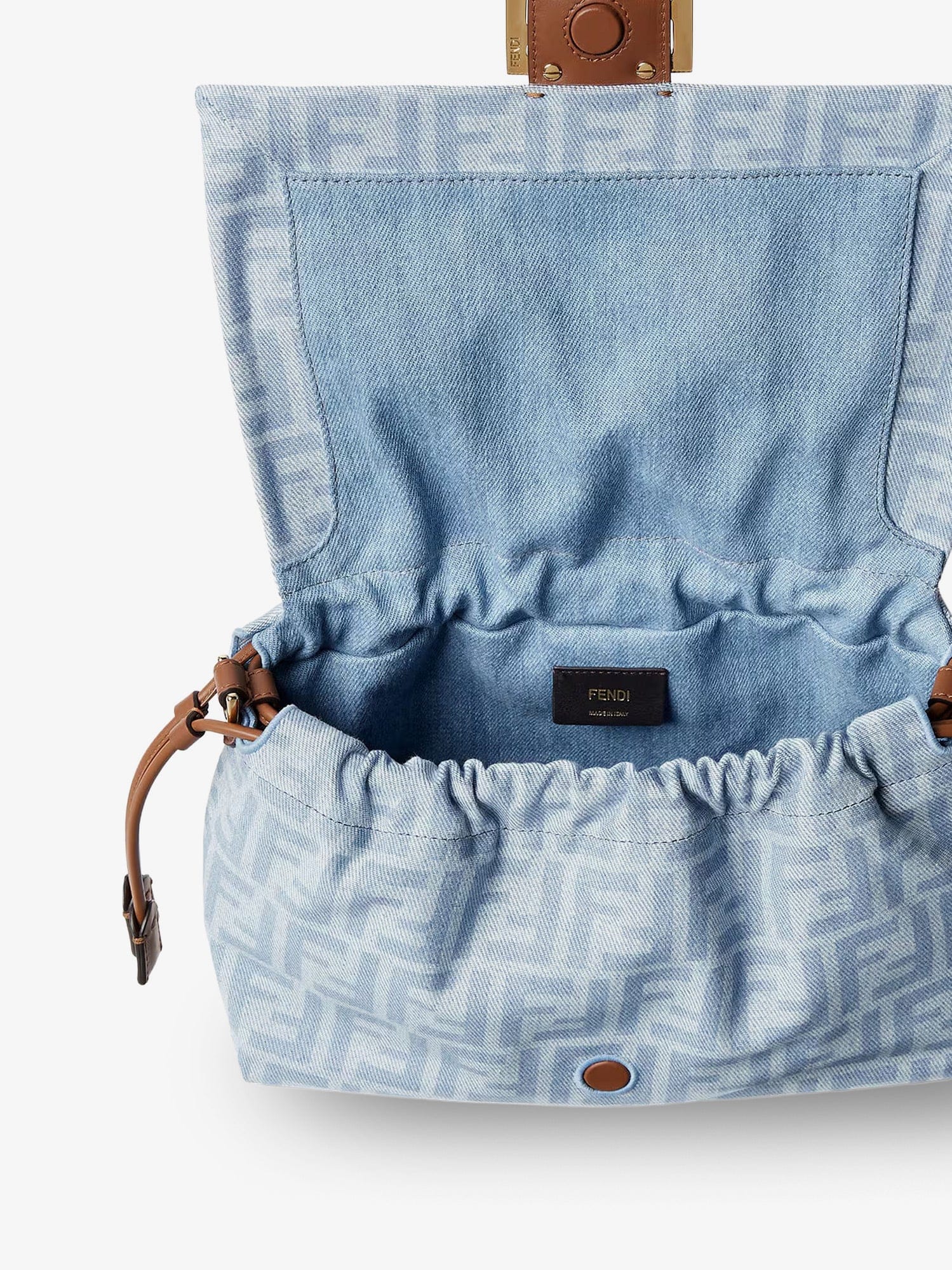 Fendi Mamma Baguette Light Denim crossbody bag