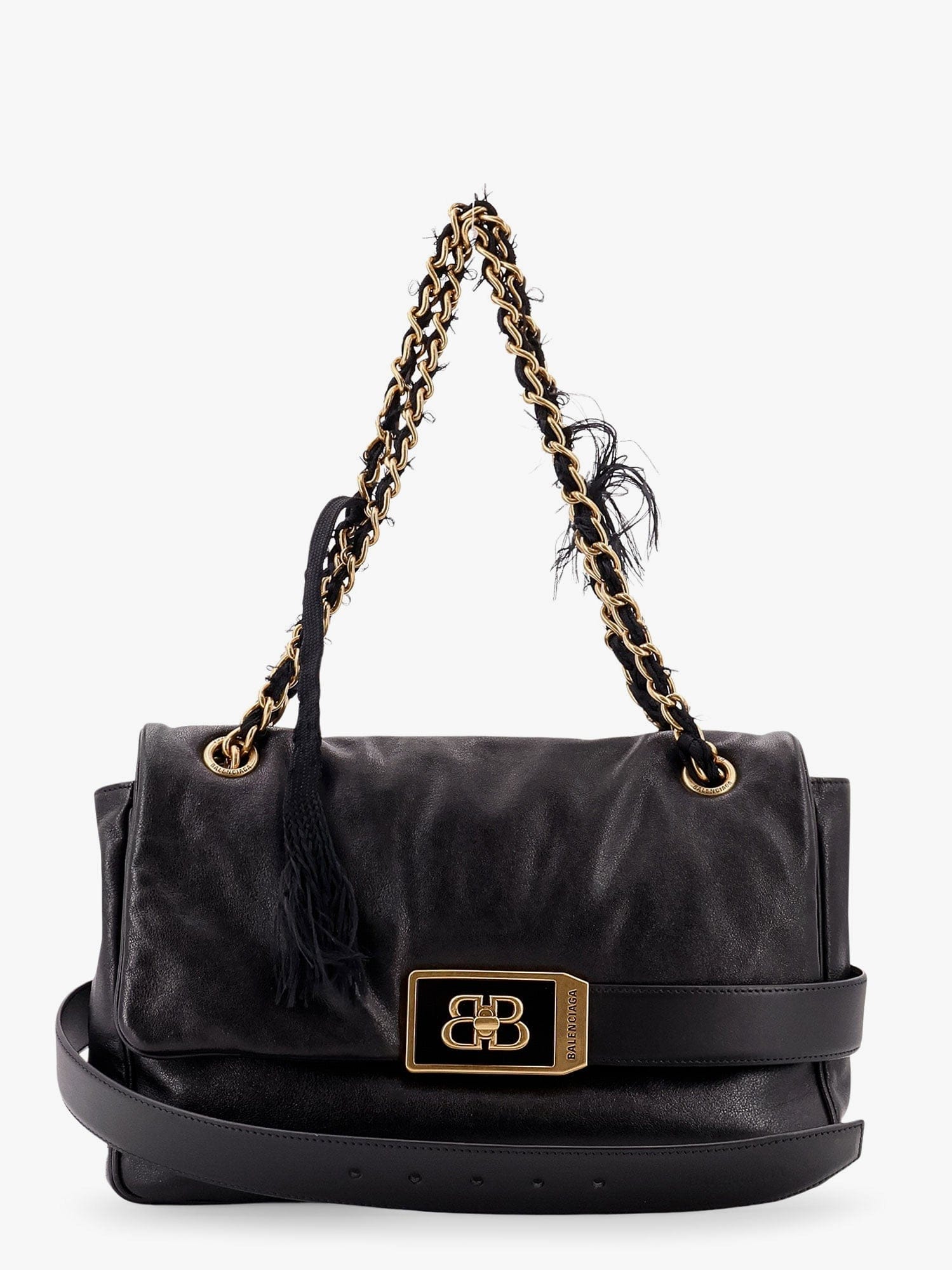 Balenciaga Modu flap leather shoulder bag