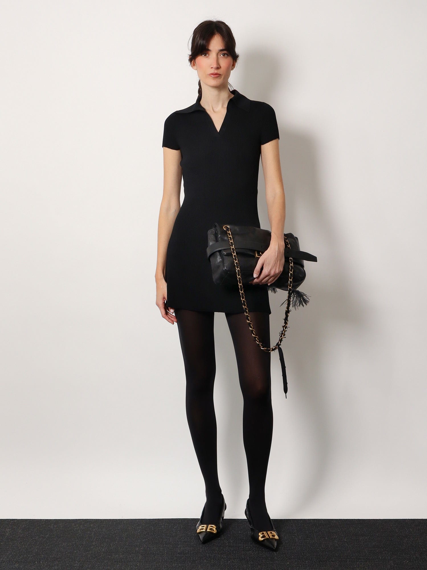 Balenciaga Modu flap leather shoulder bag