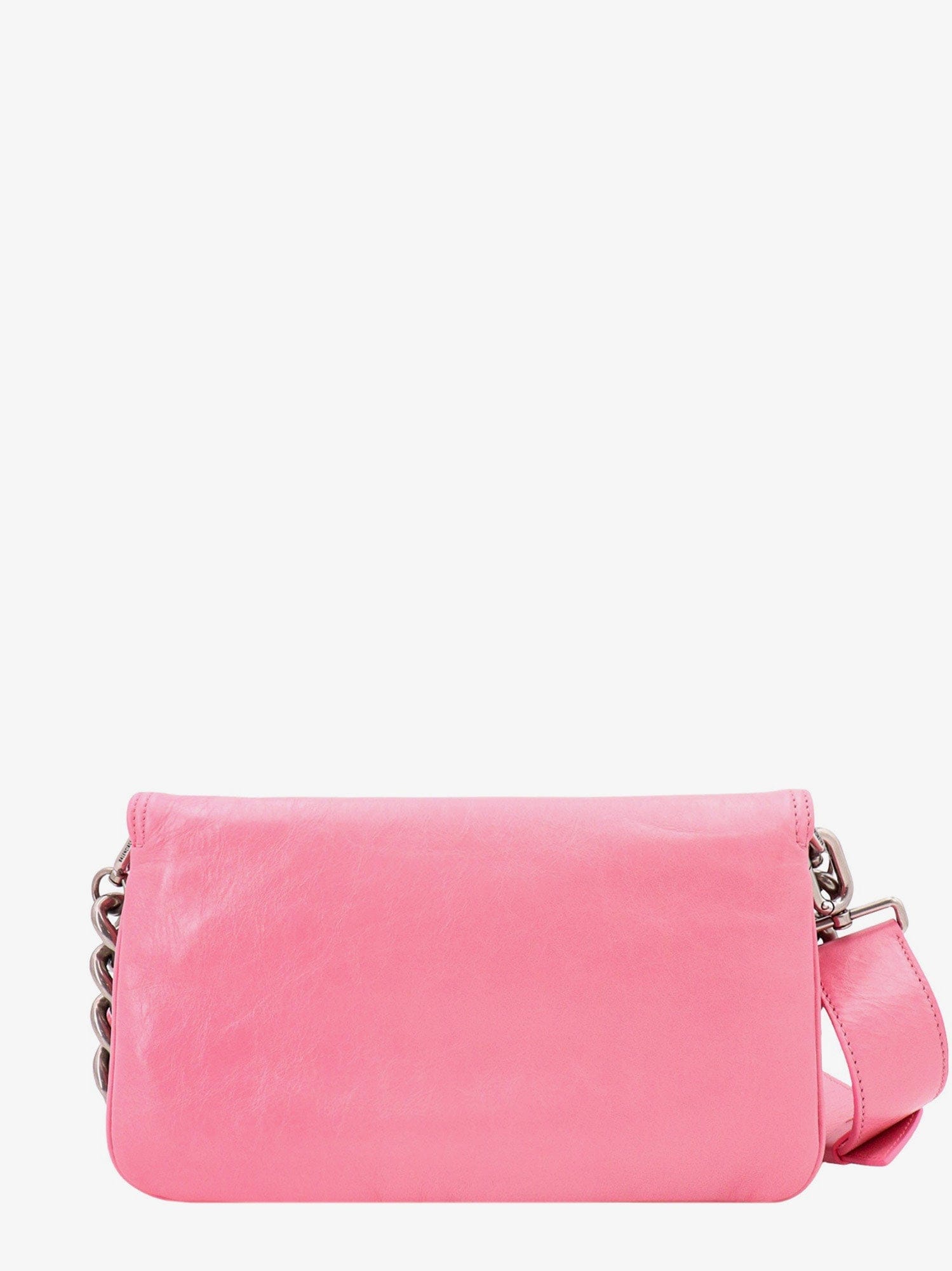 Balenciaga Leather shoulder bag with metal monogram