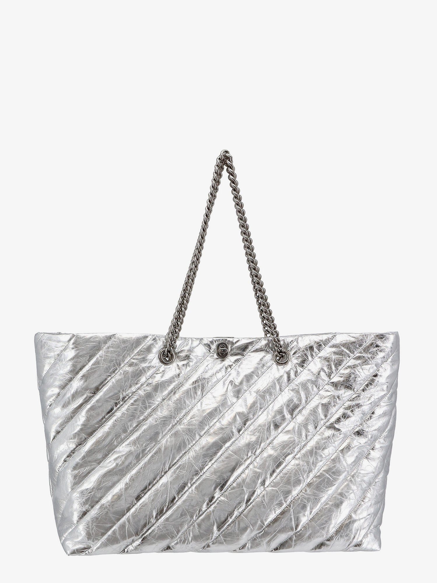 Balenciaga Quilted leather shoulder bag with frontal monogram