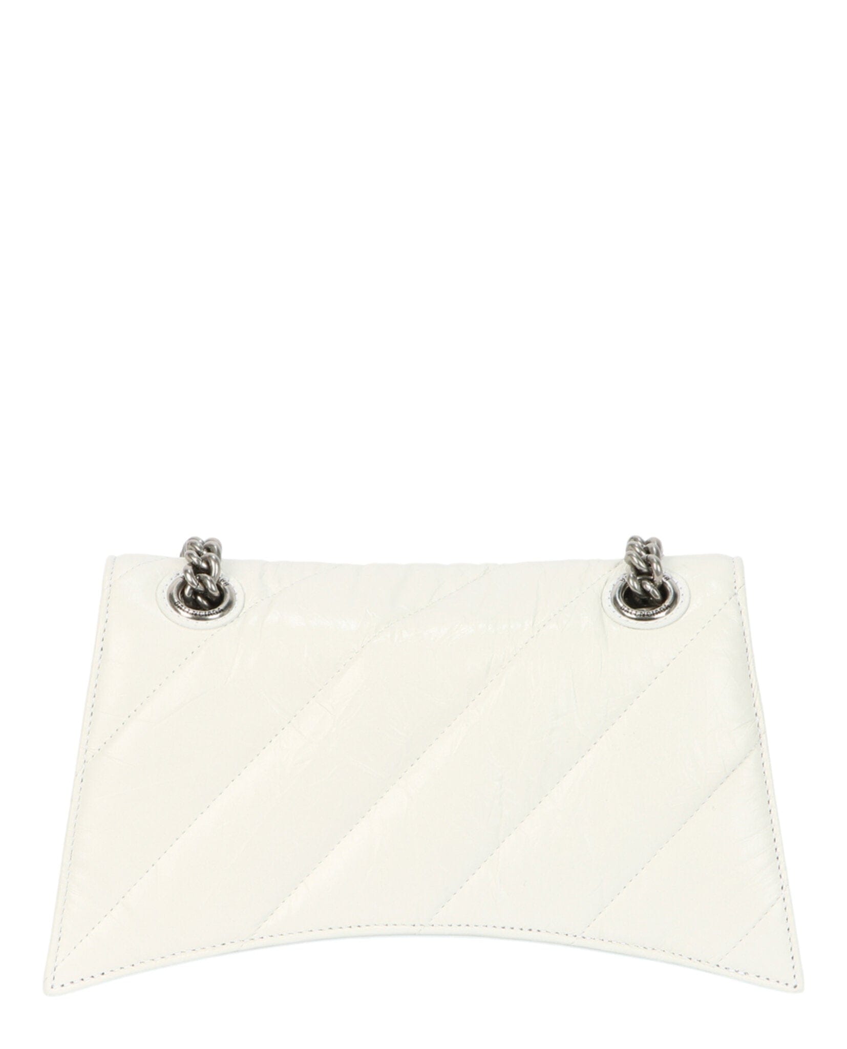 Balenciaga Womens Crush Small Quilted Chain Shoulder Bag