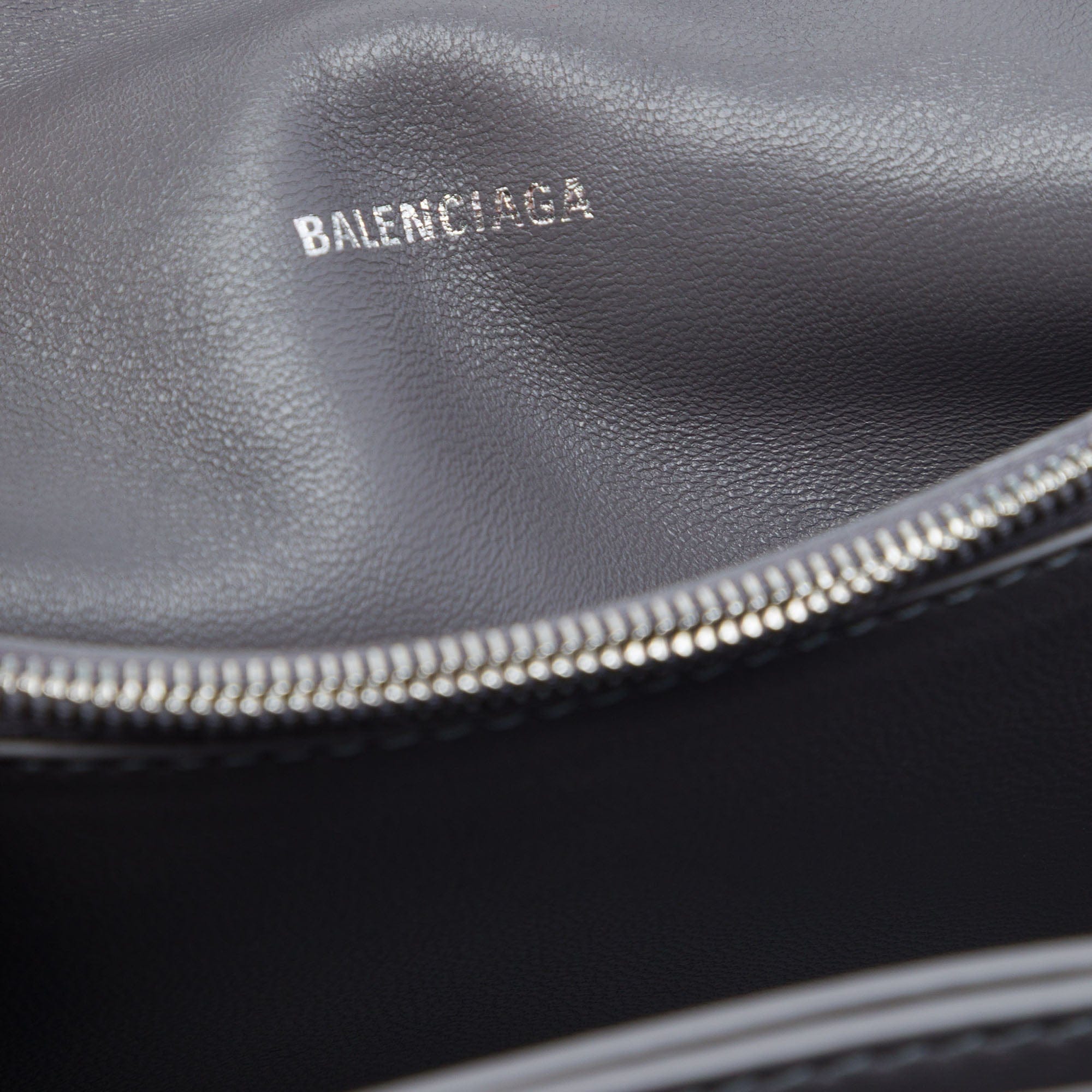 Balenciaga Small Metallic Calfskin Crush Chain Shoulder Bag