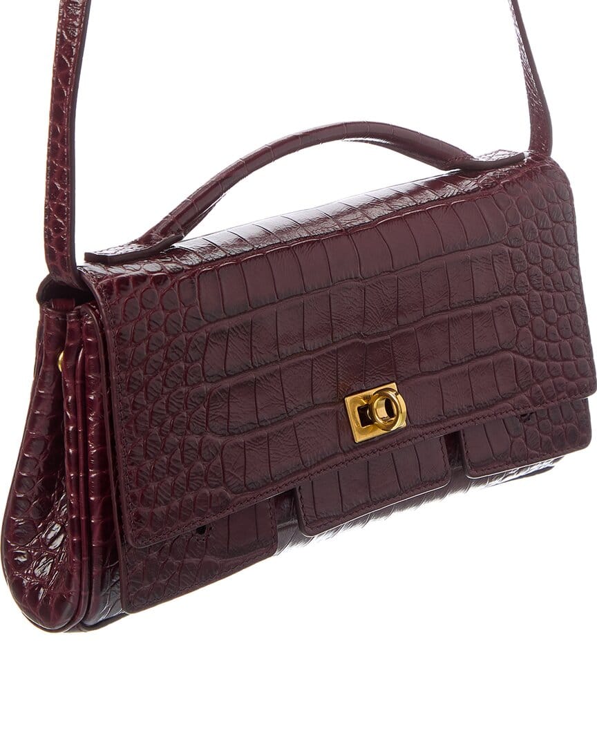 Balenciaga Croc - Embossed Shoulder Bag