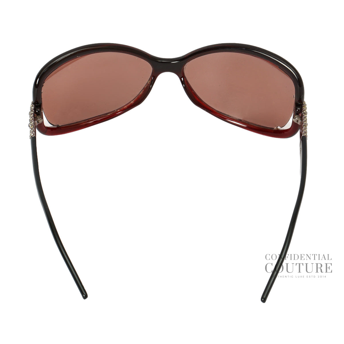 Valentino 5553S OCYB6 Black/Red Frame Sunglasses