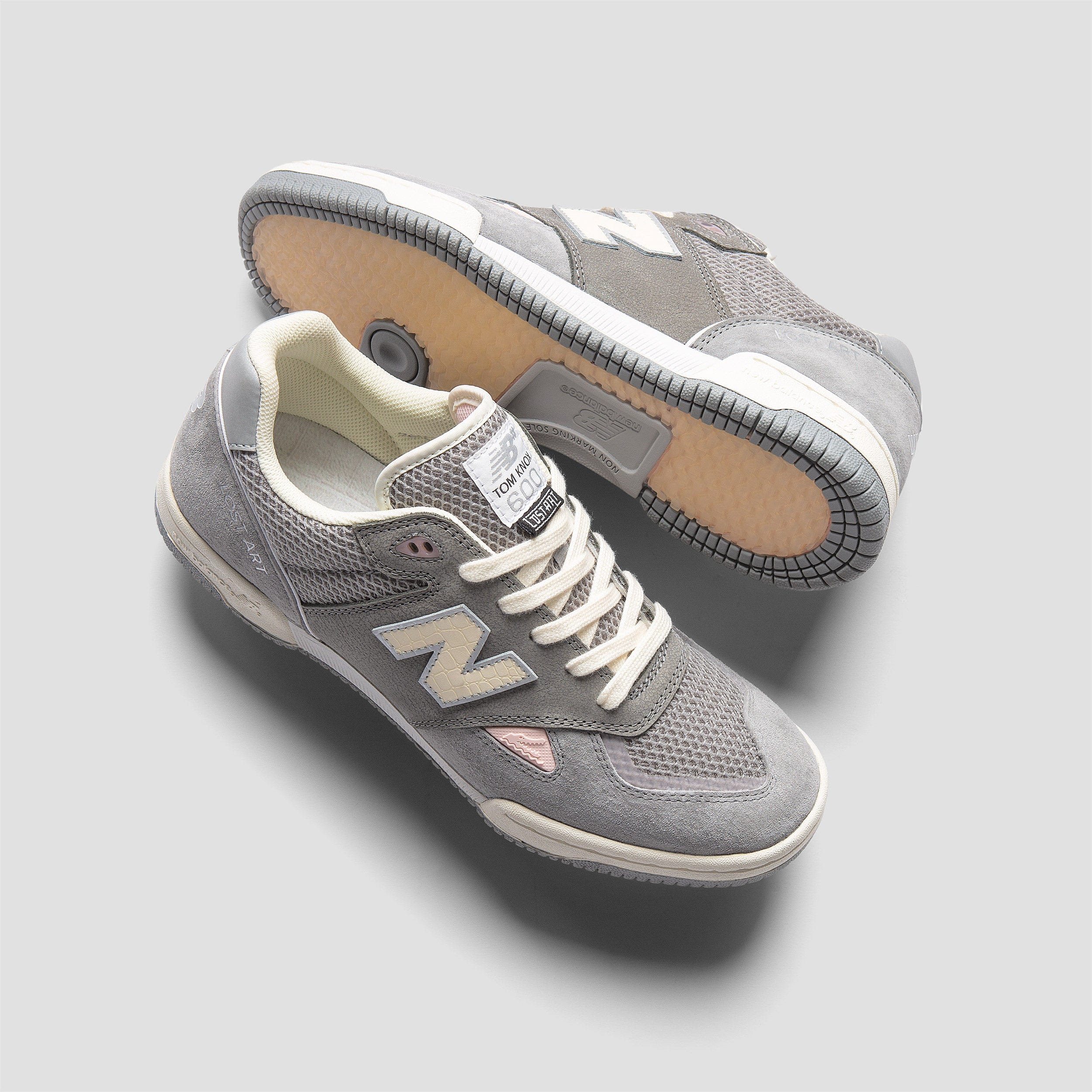 New Balance Numeric x Lost Art 600 Tom Knox Skate Shoes Grey
