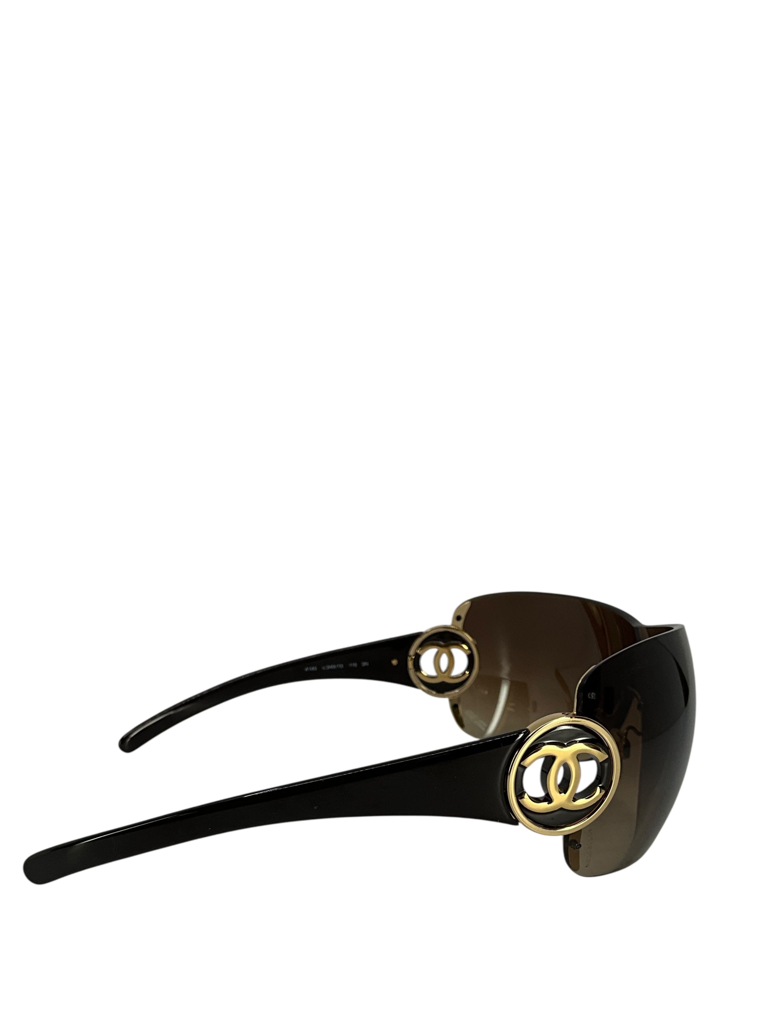 CHANEL Frameless CC Logo Sunglasses 4145