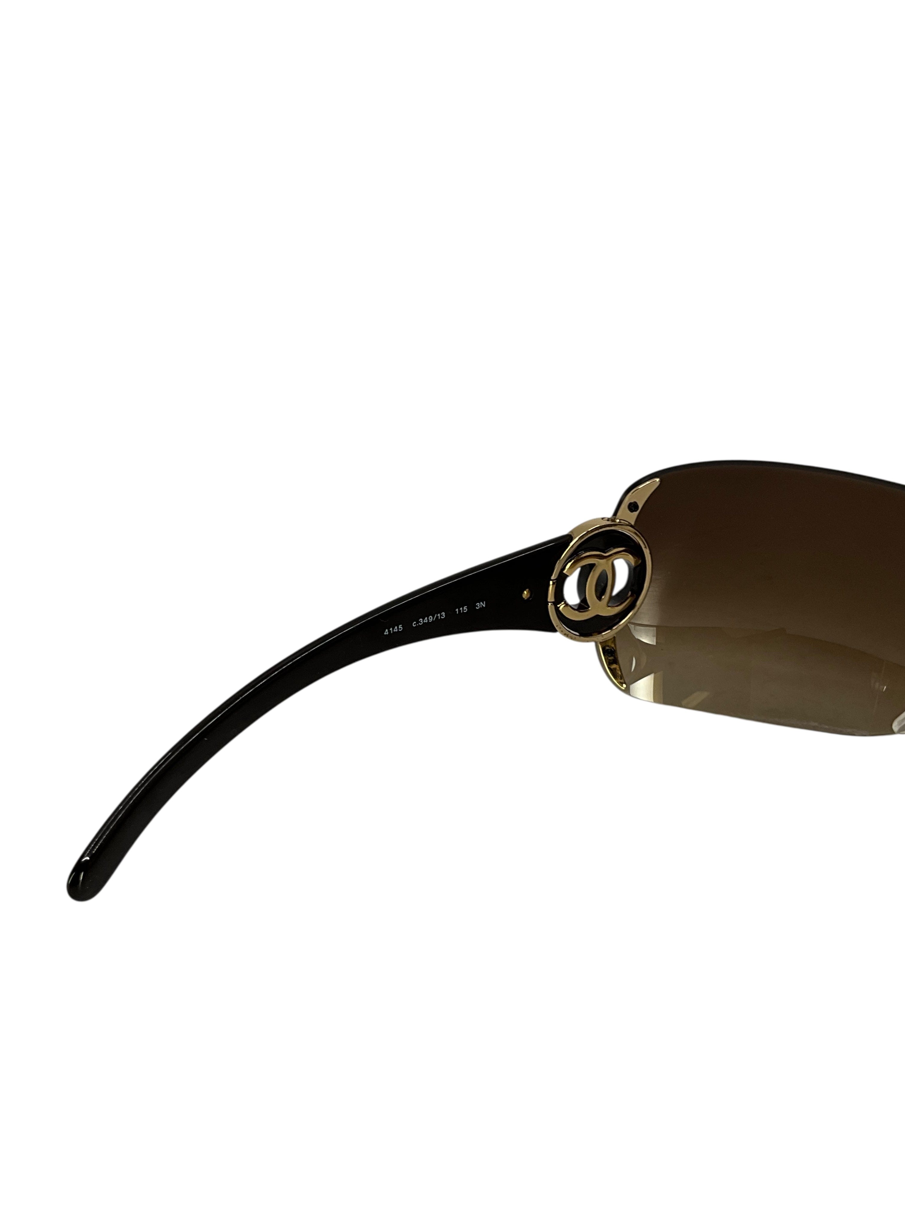 CHANEL Frameless CC Logo Sunglasses 4145