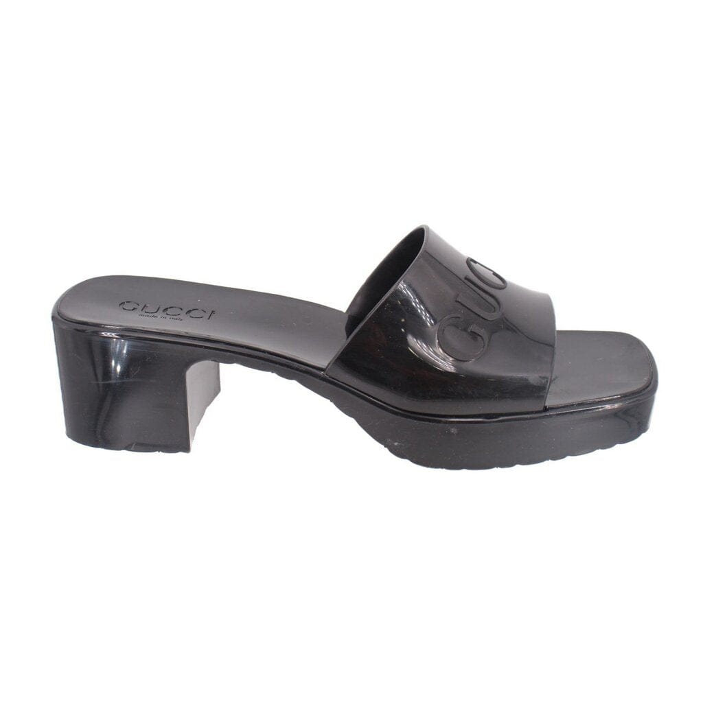Gucci RUBBER SANDALS BLACK 40 EU | 10 US