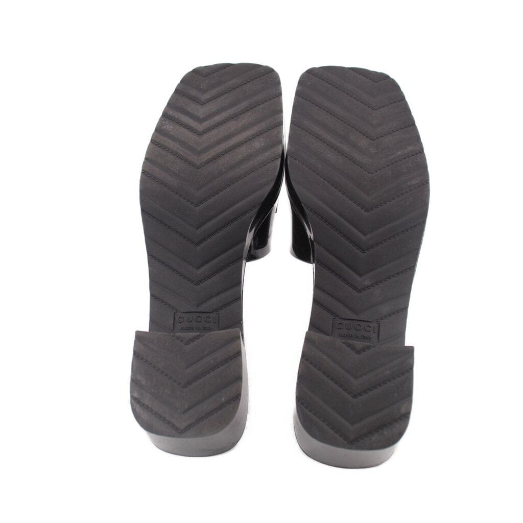 Gucci RUBBER SANDALS BLACK 40 EU | 10 US