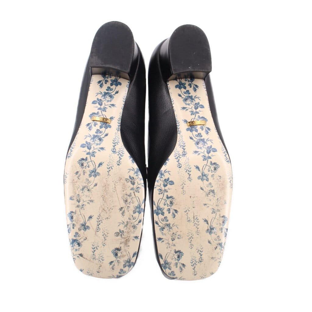 Gucci QUENTIN HEEL LOAFERS BLACK 41 EU | 10 US