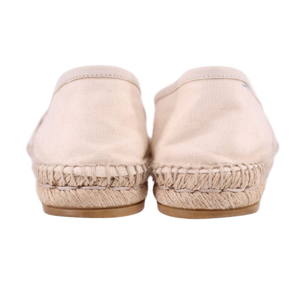 Gucci CANVAS LOGO FLATS CREAM 38 EU | 8 US