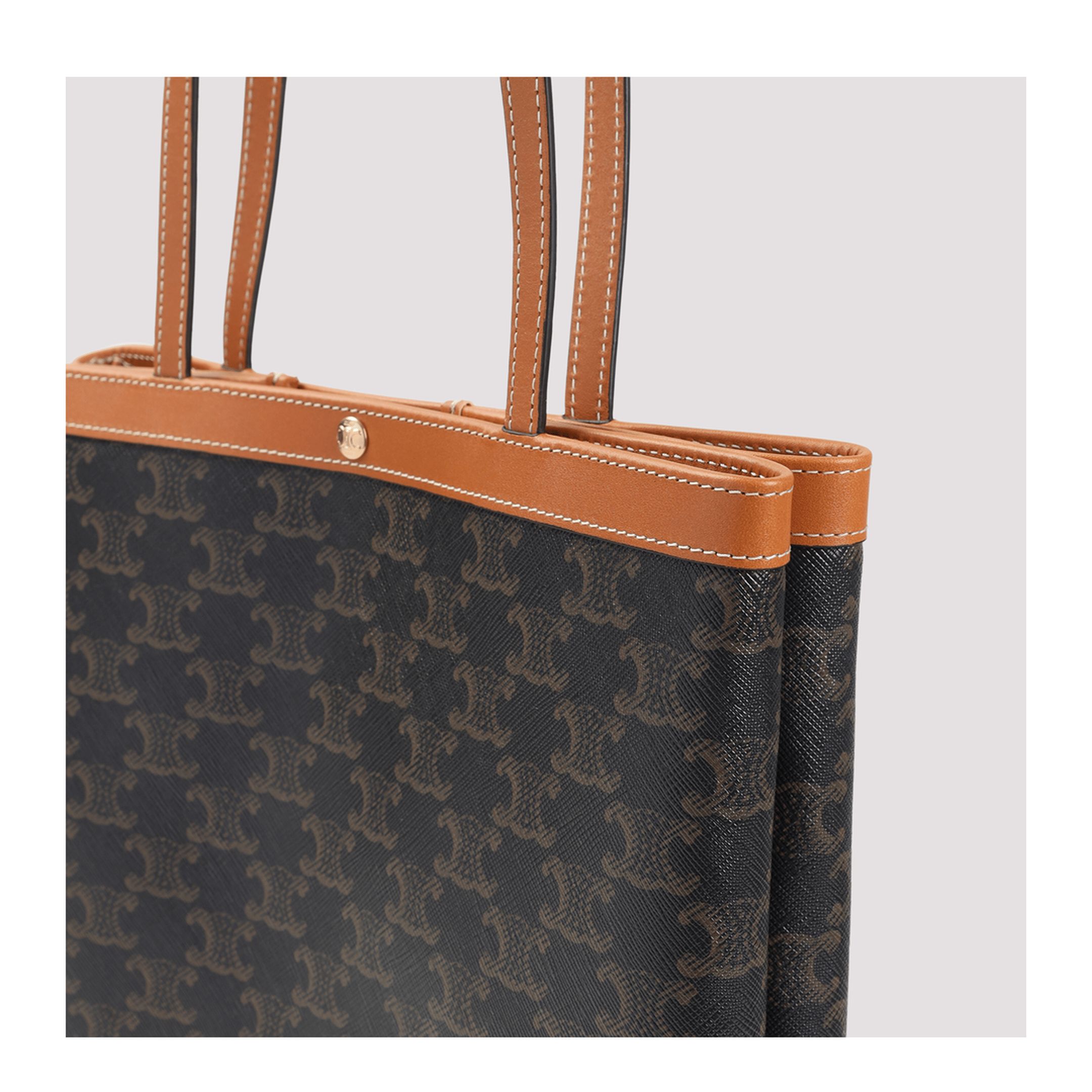 Celine Triomphe Medium Canvas/Calf Handbag - Miel