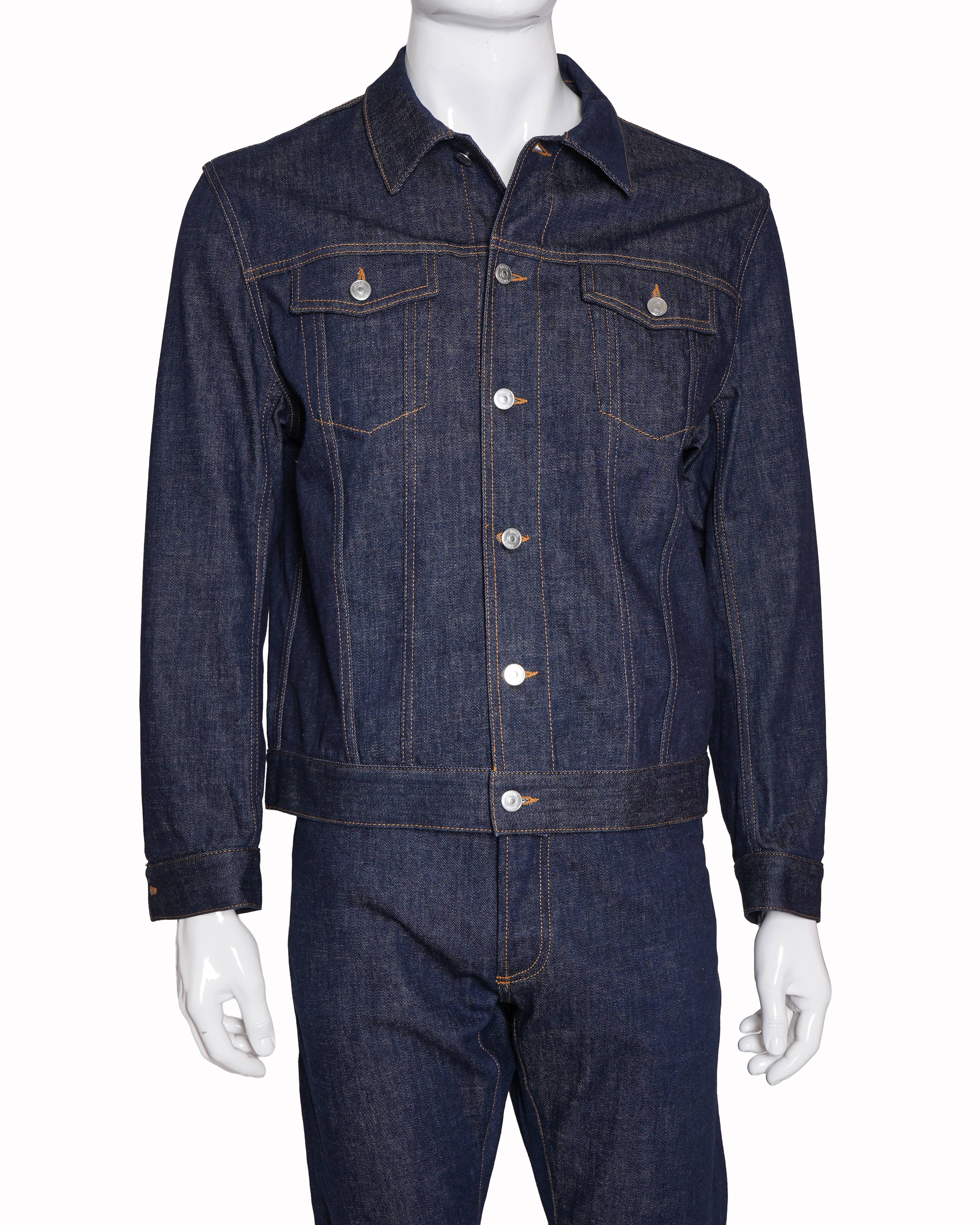 Dior Christian Dior oblique cotton denim jacket with pants