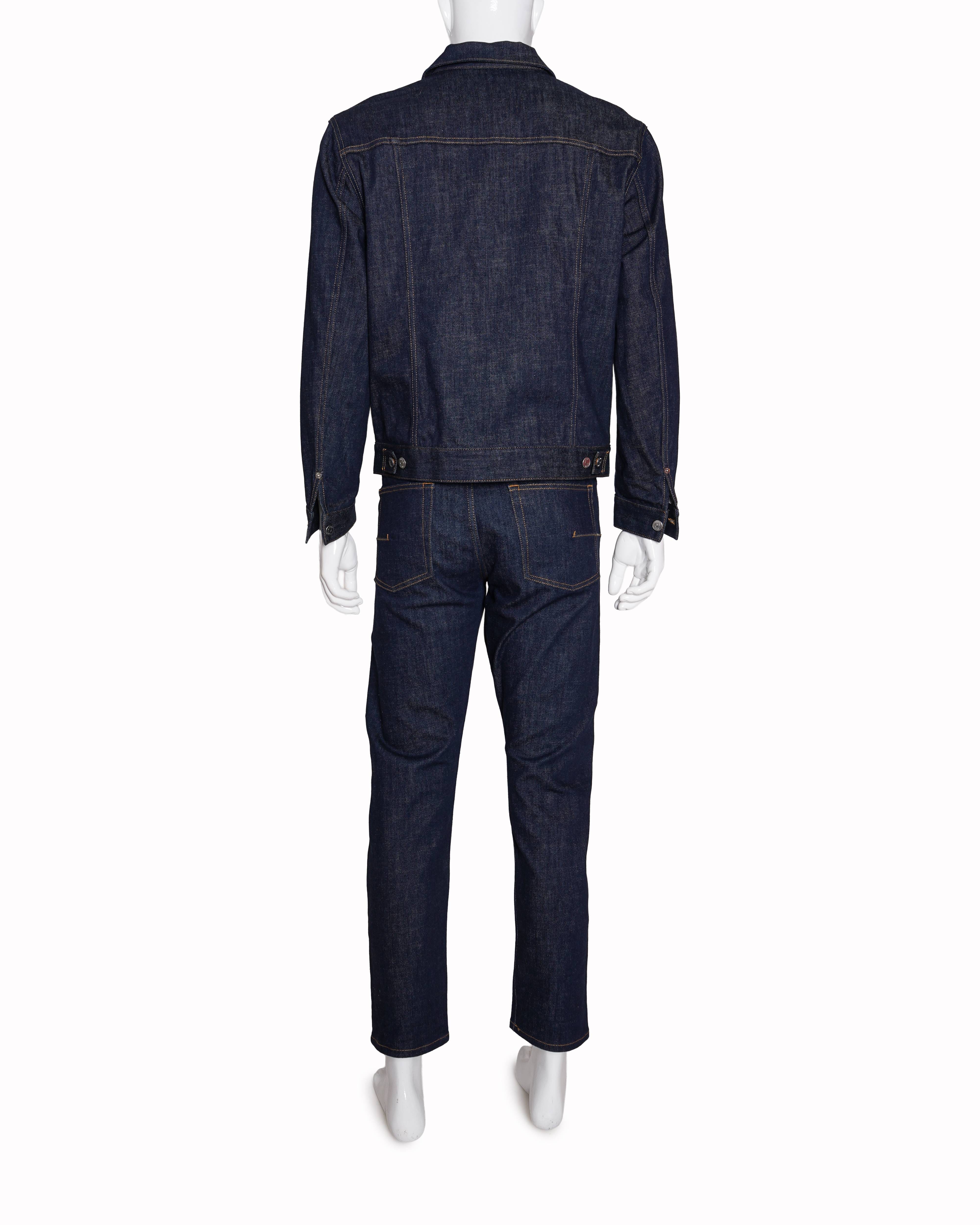 Dior Christian Dior oblique cotton denim jacket with pants