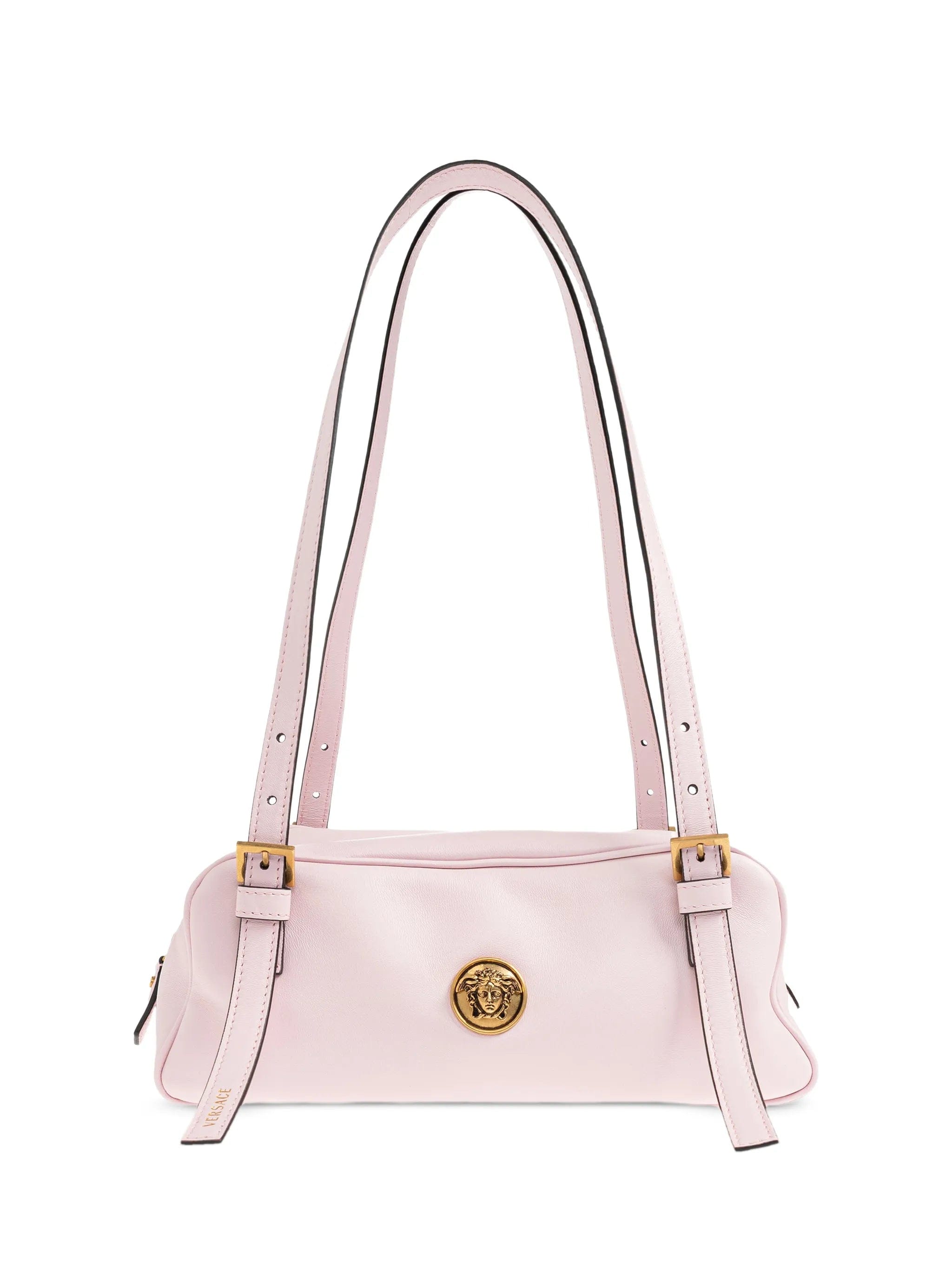 Versace Emblème leather shoulder bag