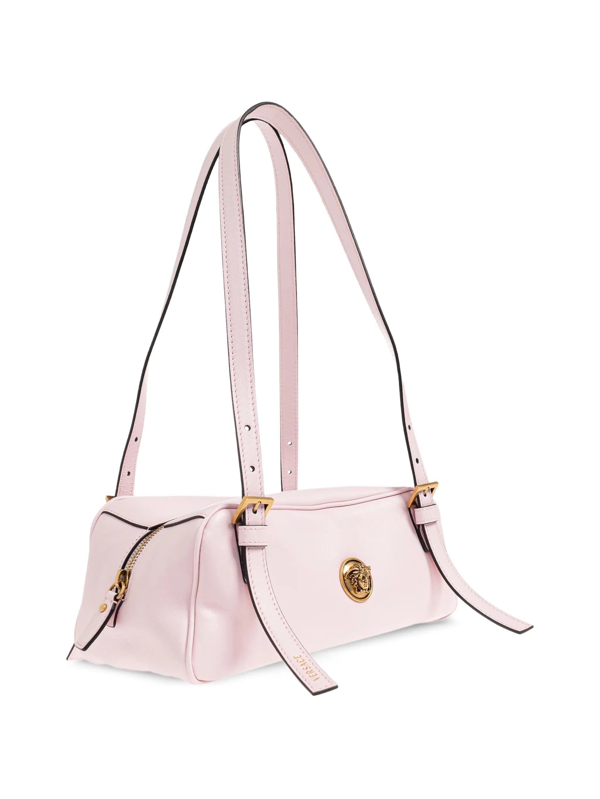 Versace Emblème leather shoulder bag