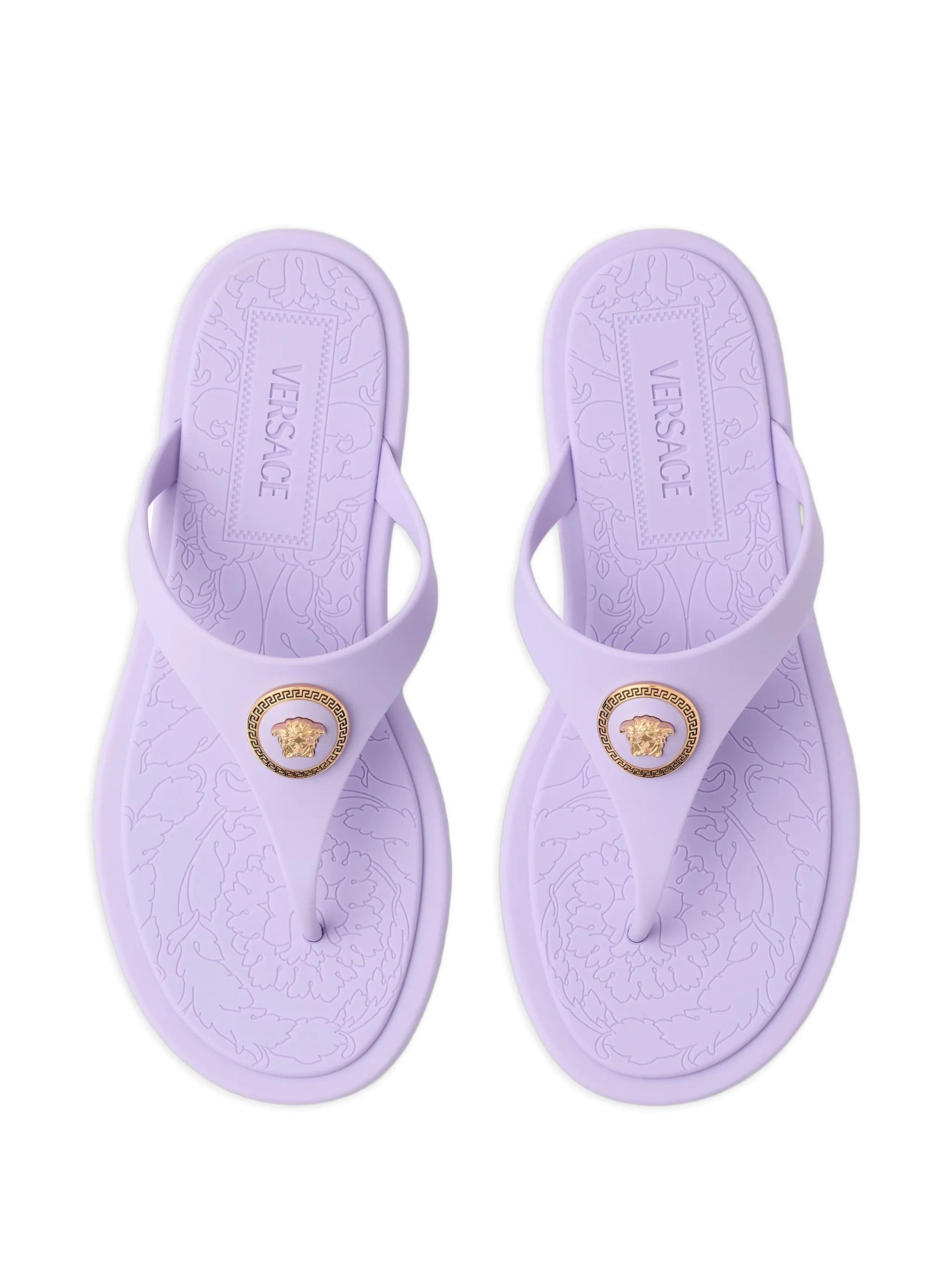Versace Alia rubber flat sandals