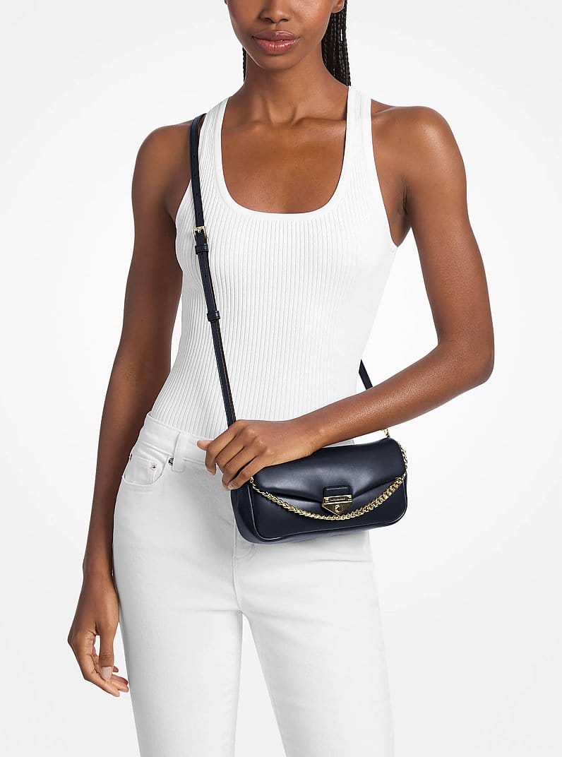 Michael Kors Soho Small Convertible Shoulder Bag Navy