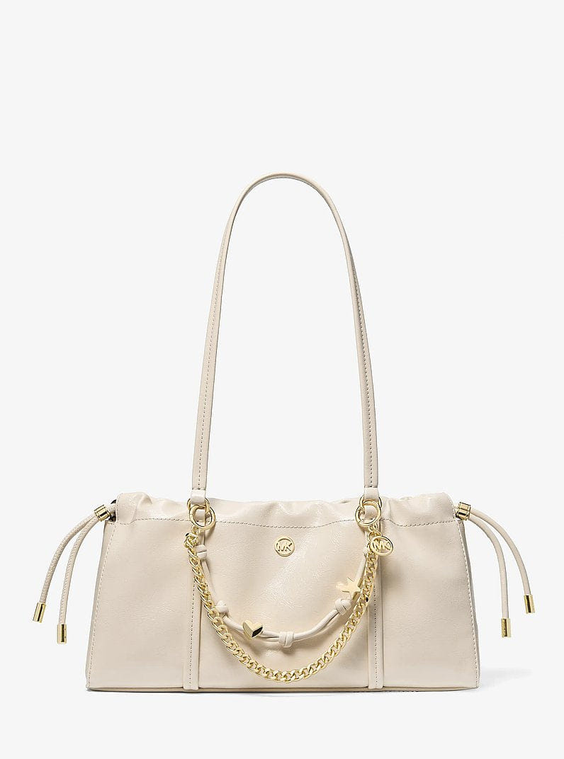 Michael Kors Matilda Small Cinched Shoulder Bag Lt Cream