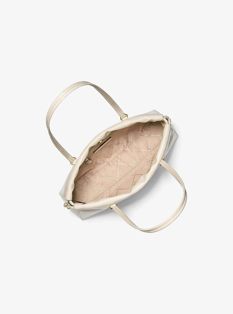 Michael Kors Matilda Small Cinched Shoulder Bag Lt Cream