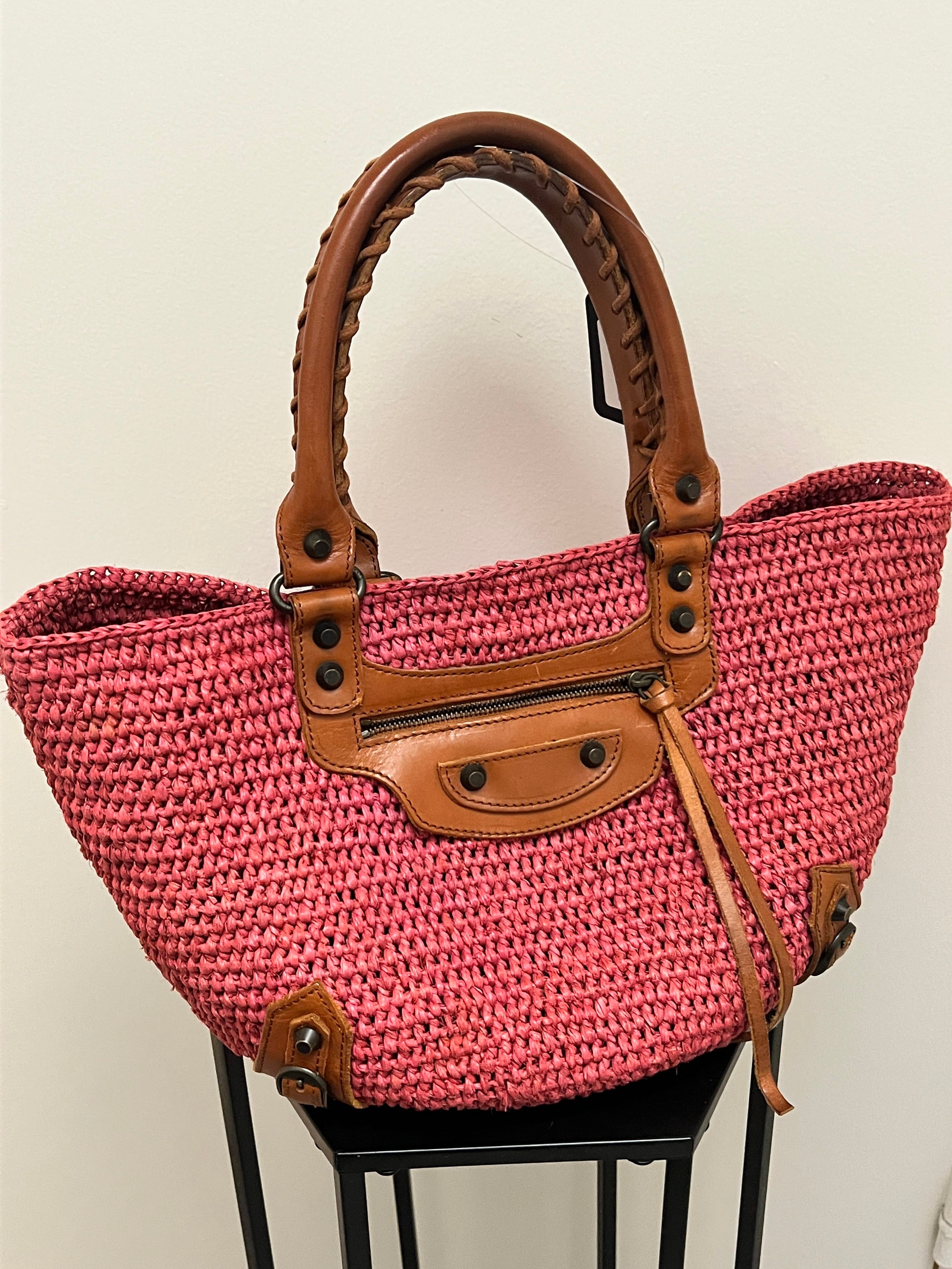 Balenciaga BLC01 Balenciaga raffia beach bag AKC1155
