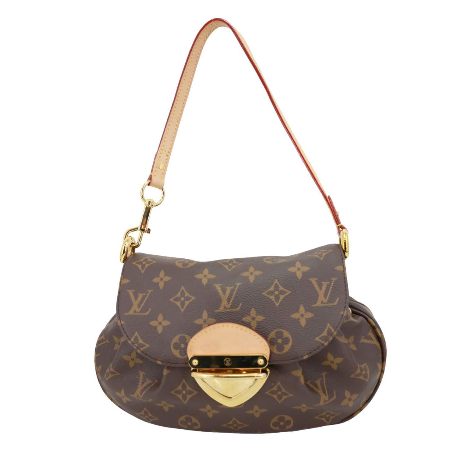 LOUIS VUITTON Sunset Monogram Coated Canvas Shoulder Bag Brown