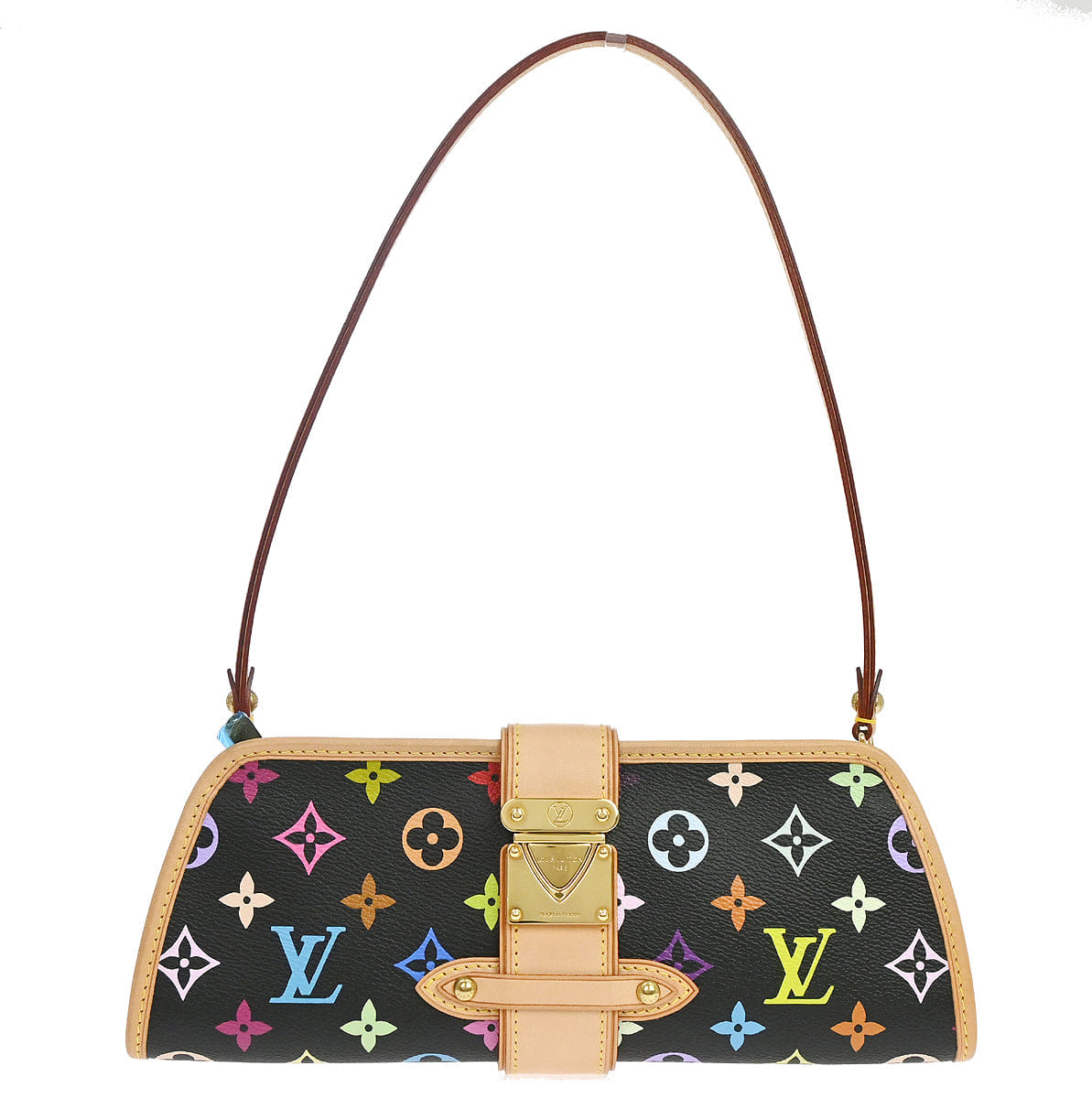 Louis Vuitton 2005 Black Multicolor Shirley Shoulder Bag M40050
