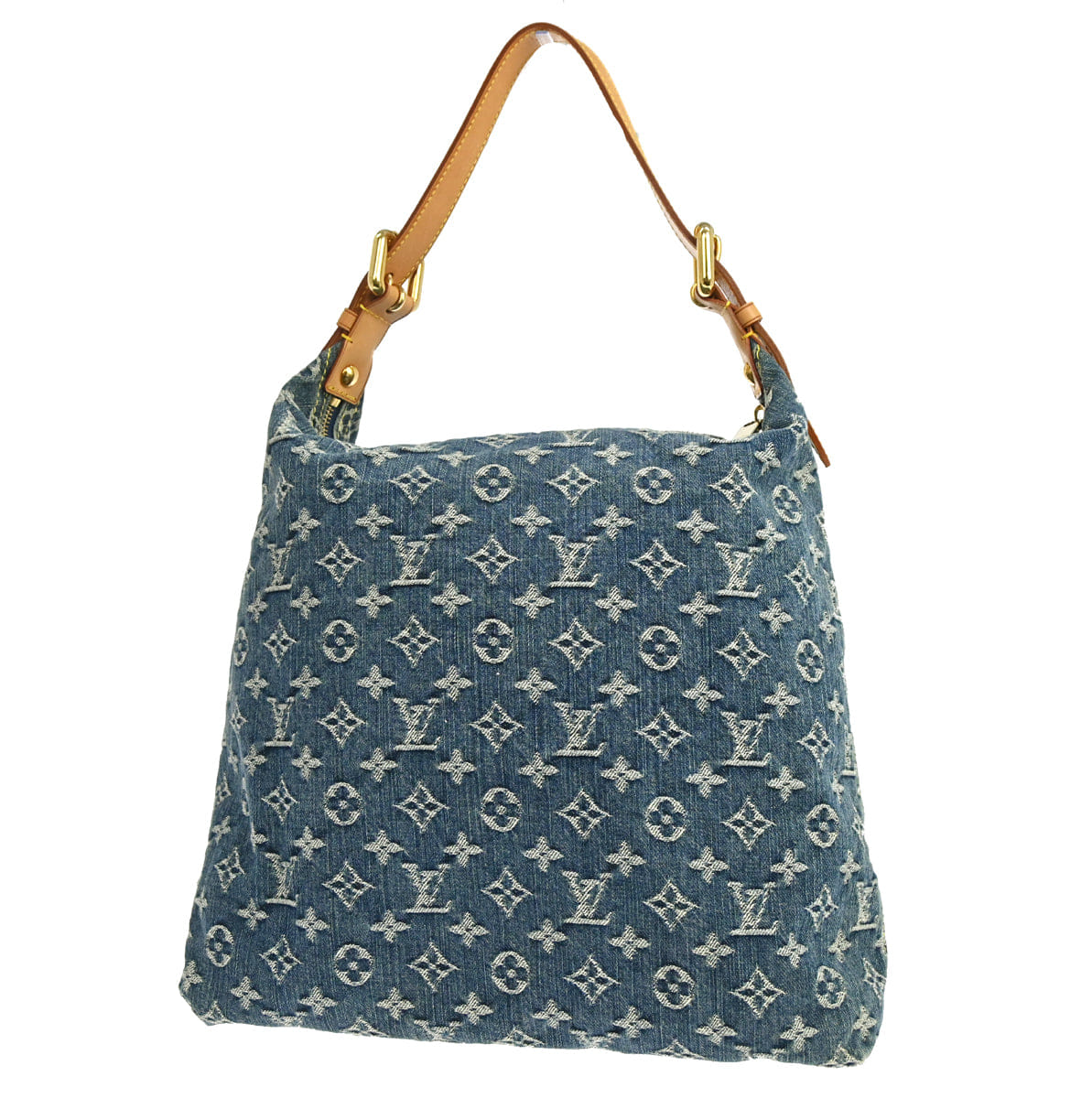Louis Vuitton 2005 Monogram Denim Baggy GM Shoulder Bag M95048
