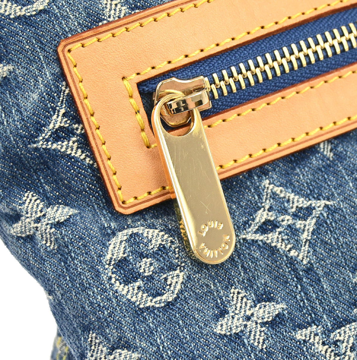 Louis Vuitton 2005 Monogram Denim Baggy GM Shoulder Bag M95048